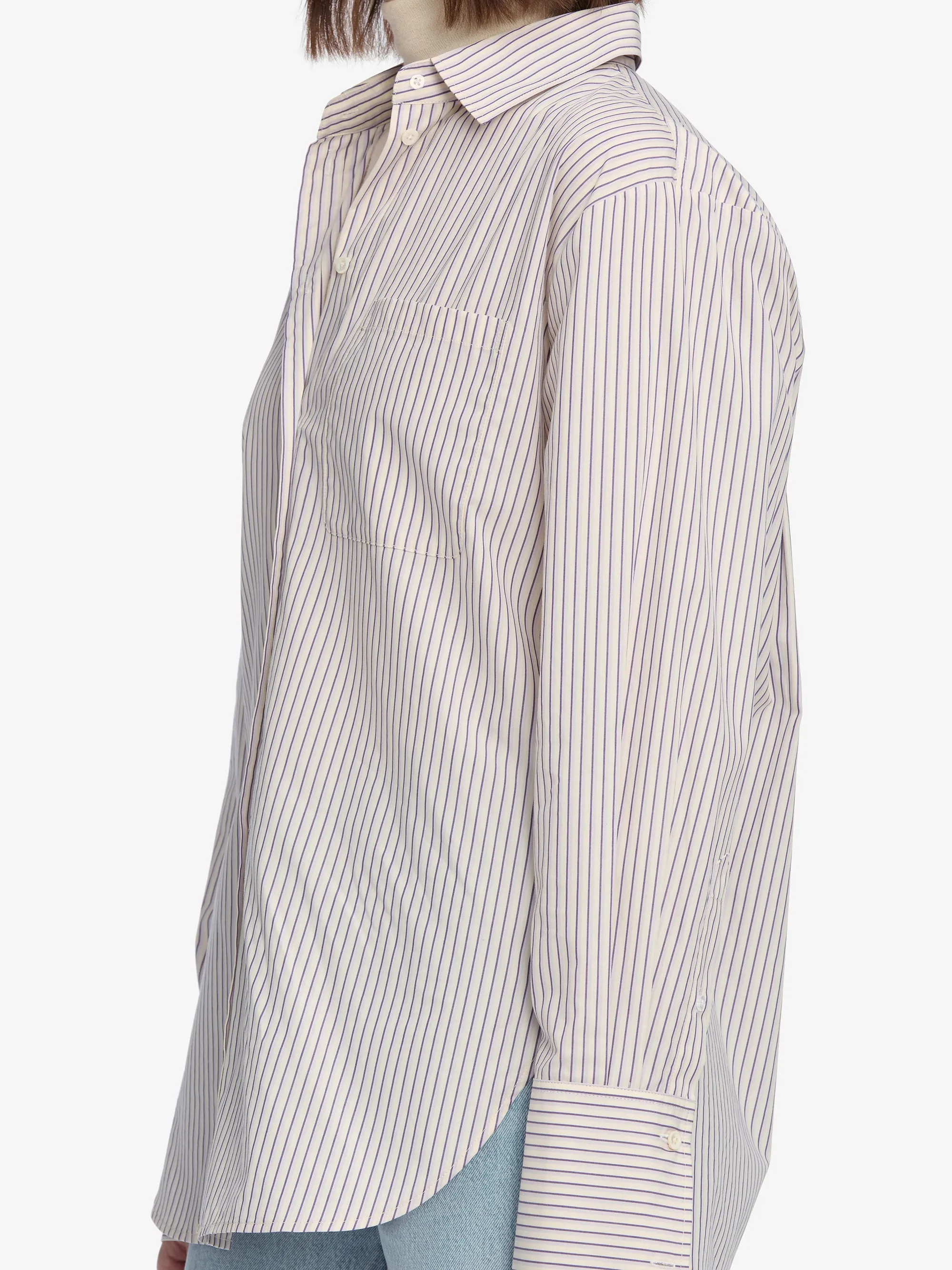 The Striped Boy Shirt -- Aubergine Multi sold by Frame Denim product image thumbnail 4