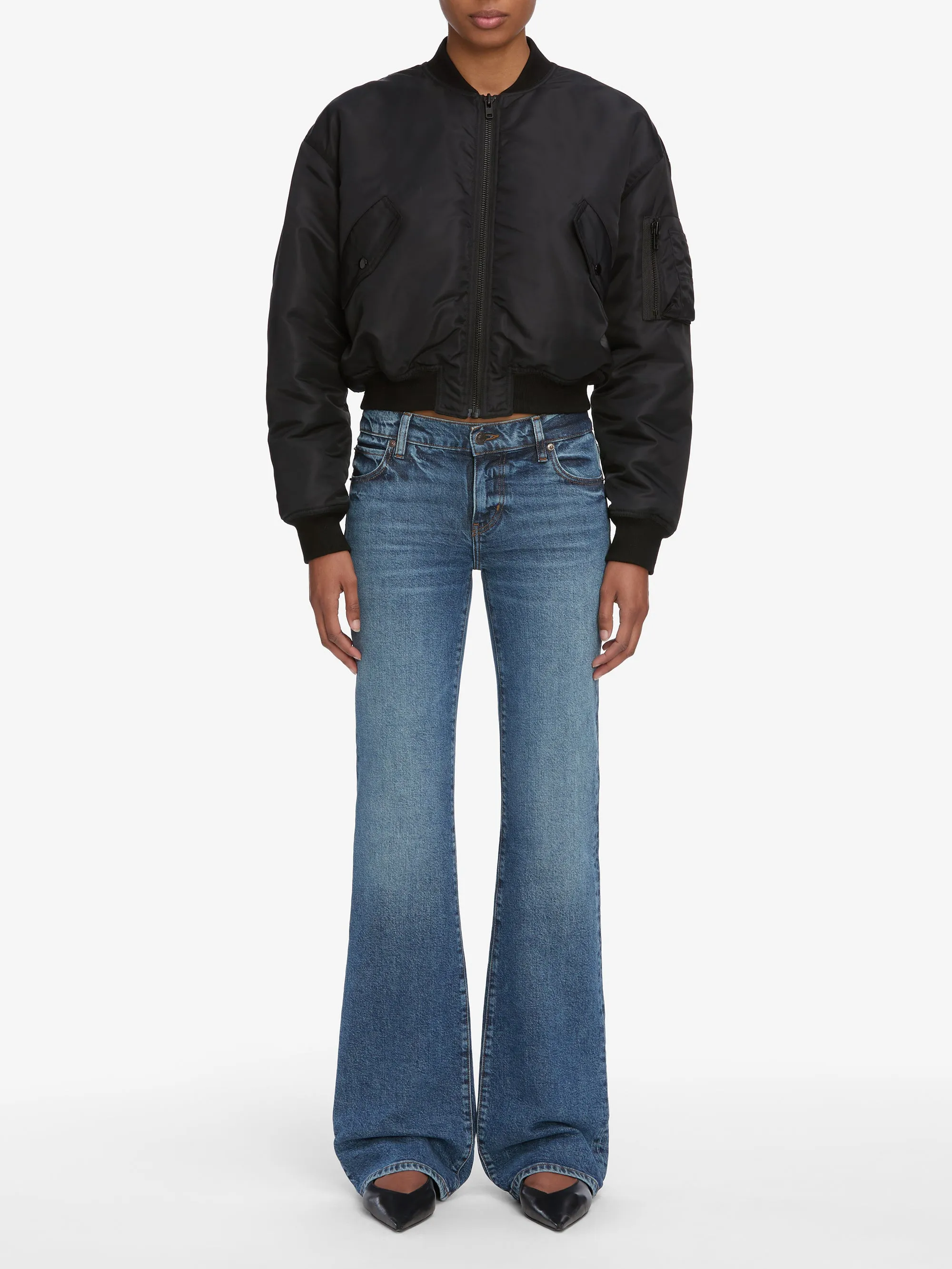 The Nylon Bomber Jacket -- Black sold by Frame Denim product image thumbnail 2