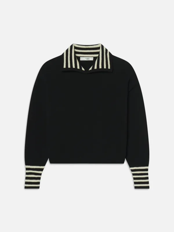 The Sailor Pullover -- Black Multi sold by Frame Denim