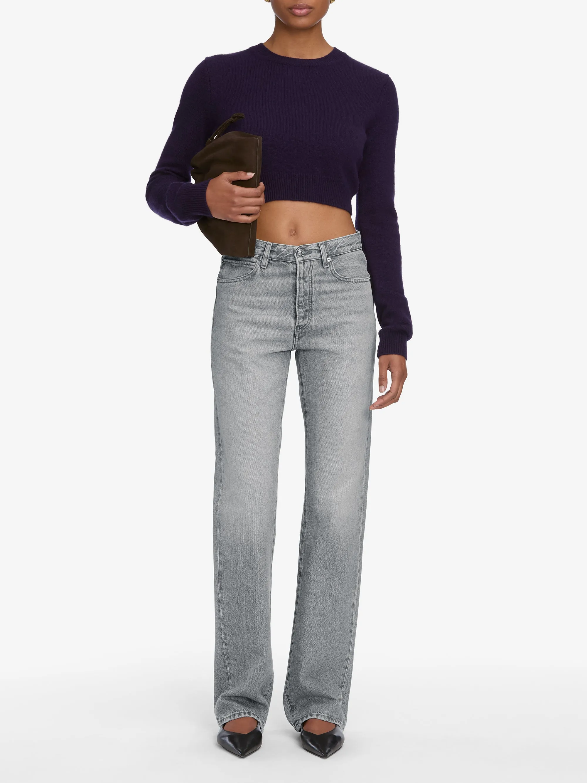 The Cashmere School Crew Sweater -- Royal Purple sold by Frame Denim product image thumbnail 2