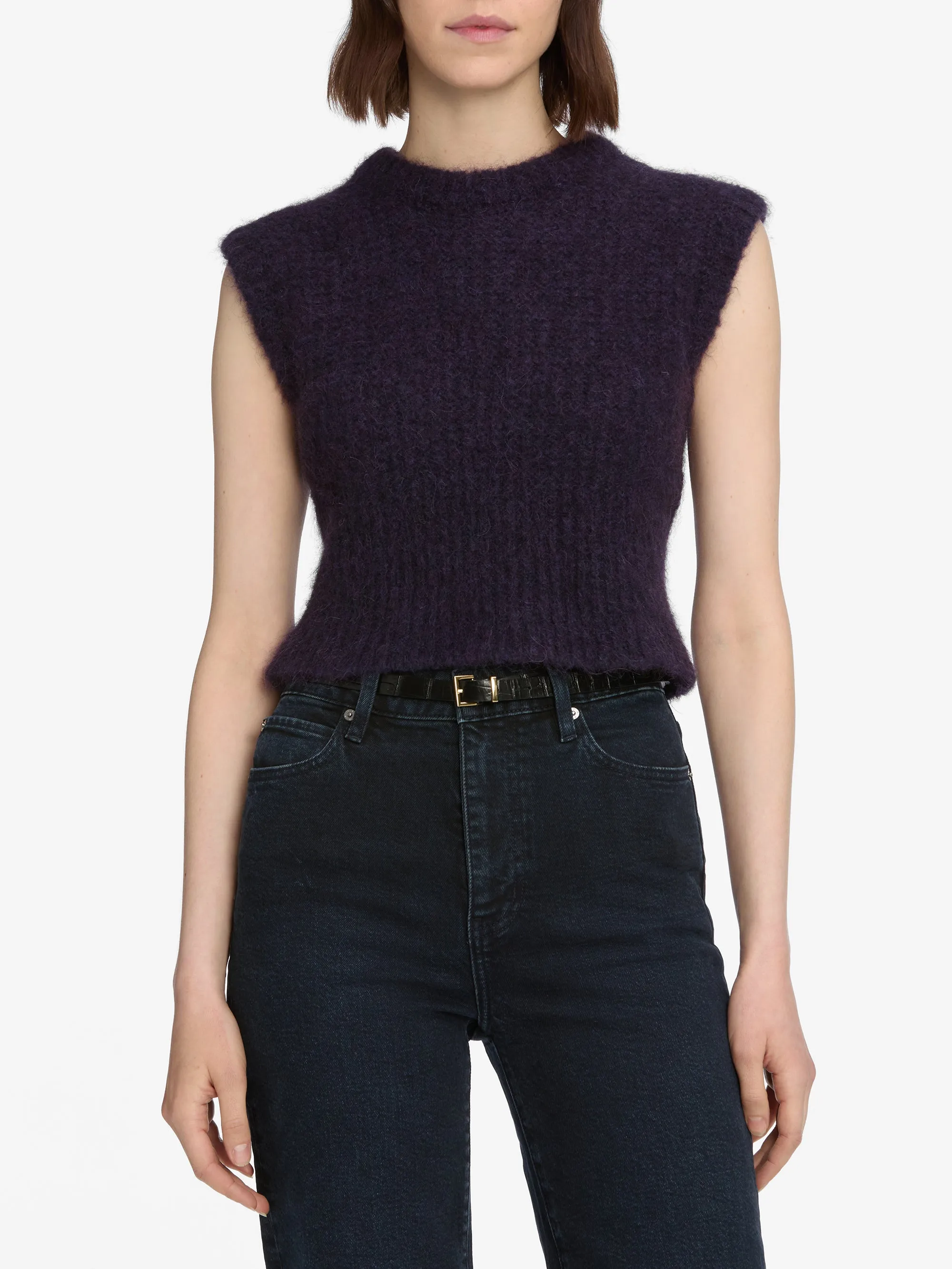 The Plush Vest -- Royal Purple sold by Frame Denim product image thumbnail 3