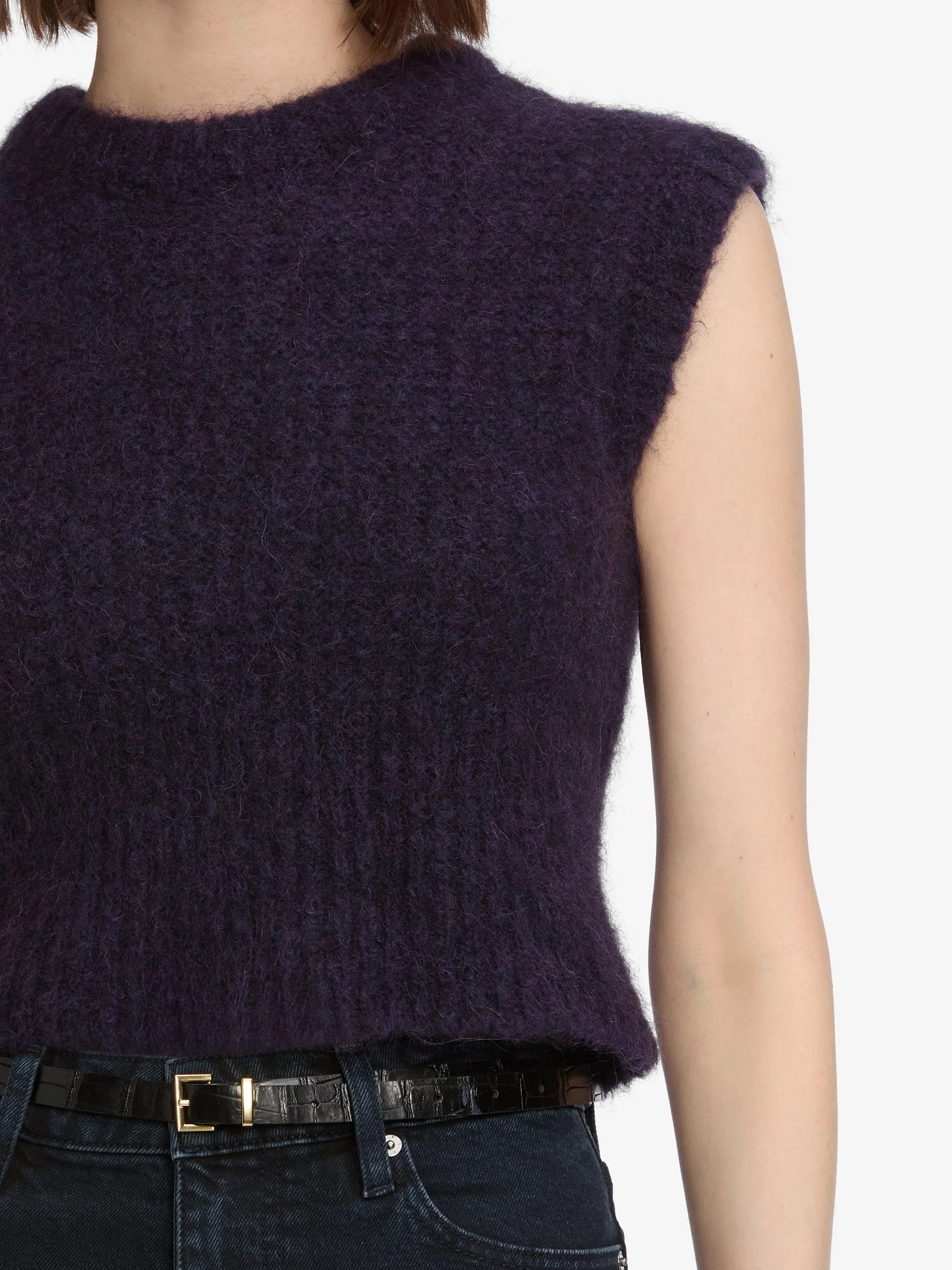 The Plush Vest -- Royal Purple sold by Frame Denim product image thumbnail 4