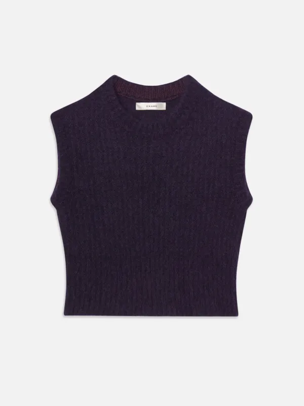 The Plush Vest -- Royal Purple sold by Frame Denim