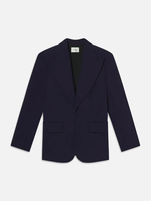 The Peak Lapel Blazer -- Royal Purple sold by Frame Denim