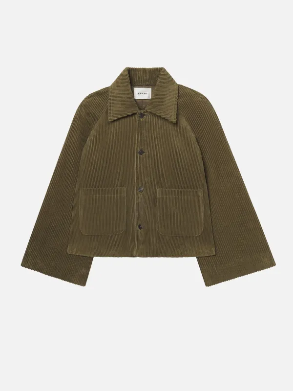 The Corduroy Swing Jacket -- Artichoke sold by Frame Denim