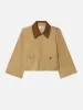 The Mini Swing Jacket -- Khaki sold by Frame Denim