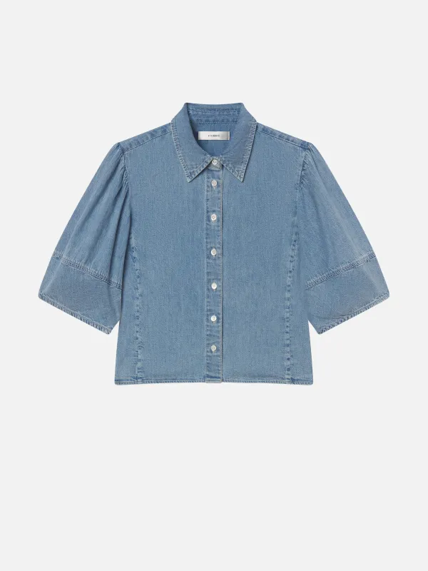 The Lantern Blouse -- Aphrodite sold by Frame Denim