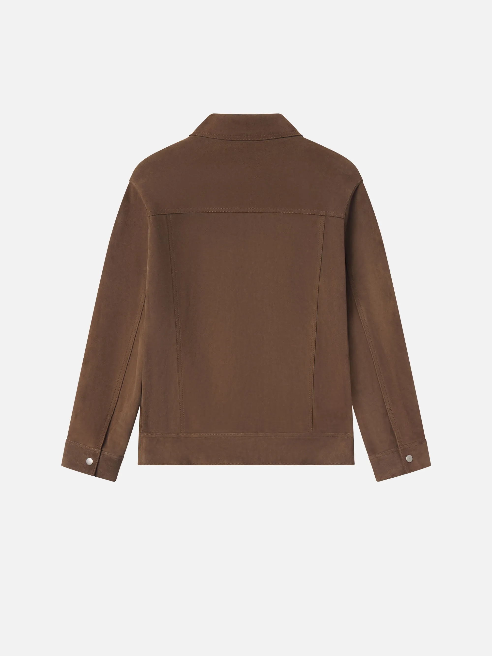 Suede Trucker Jacket -- Mocha sold by Frame Denim product image thumbnail 3