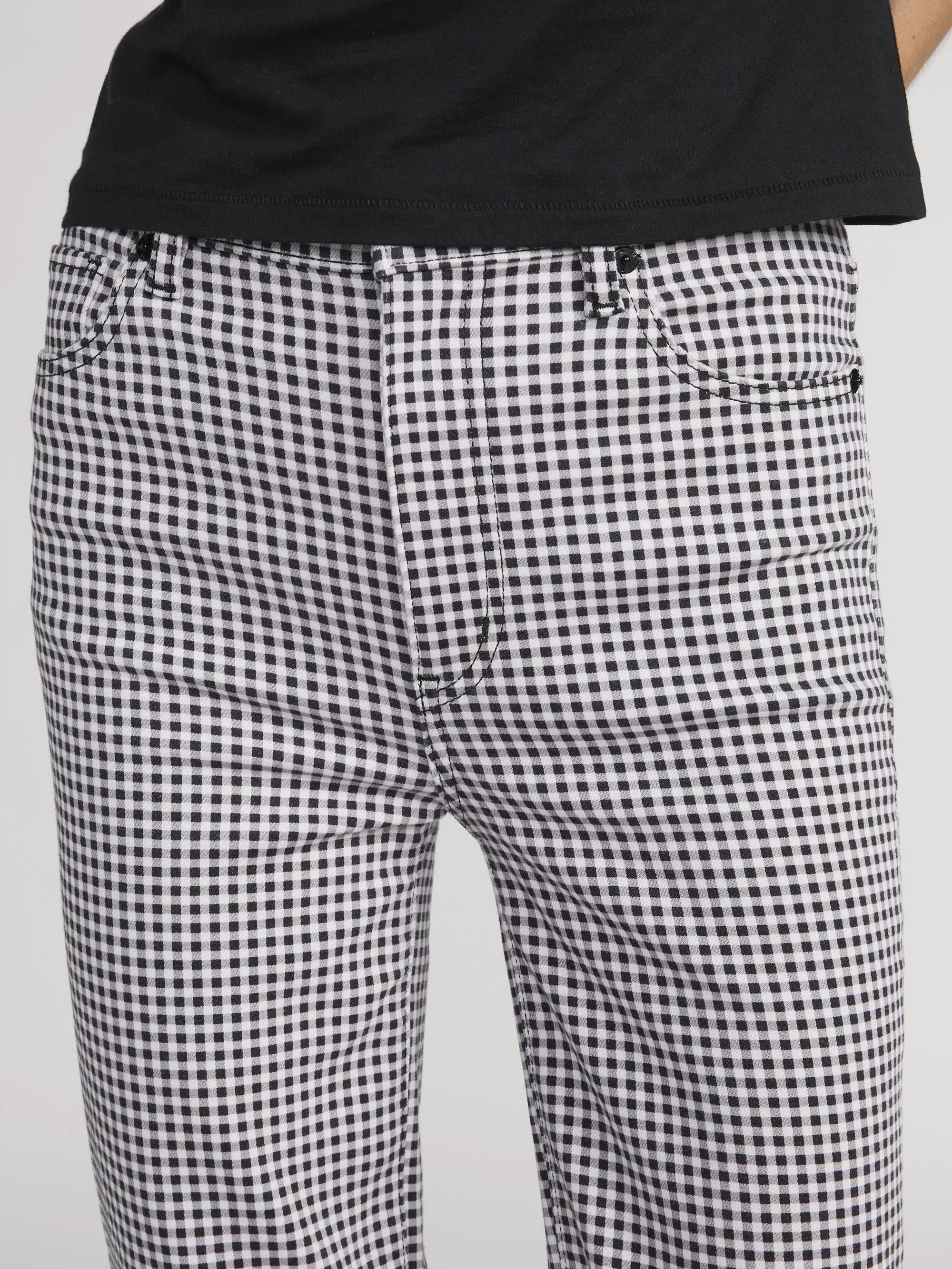 Le Sleek Straight Gingham -- Black Multi sold by Frame Denim product image thumbnail 4