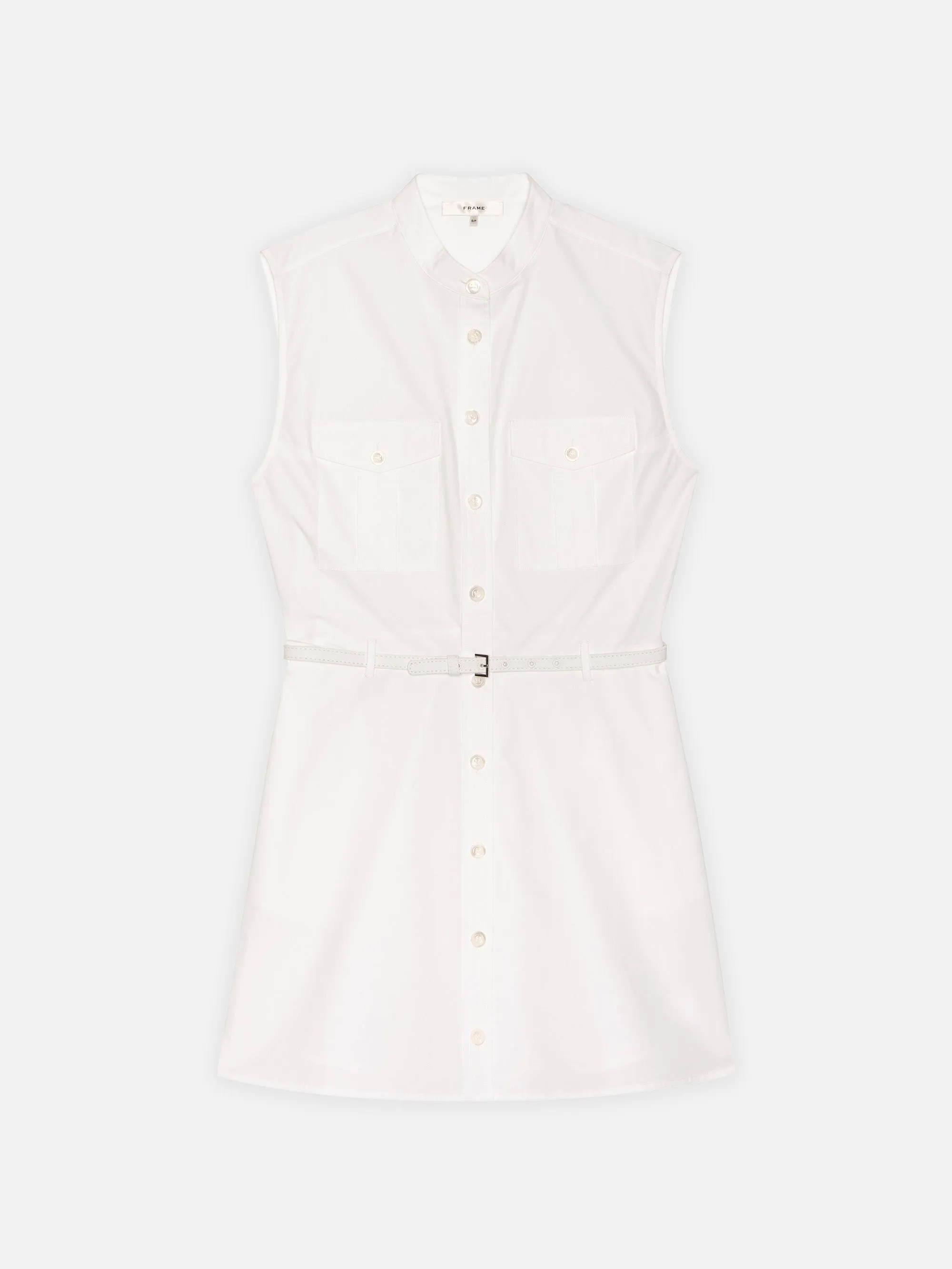 The Safari Dress -- White sold by Frame Denim