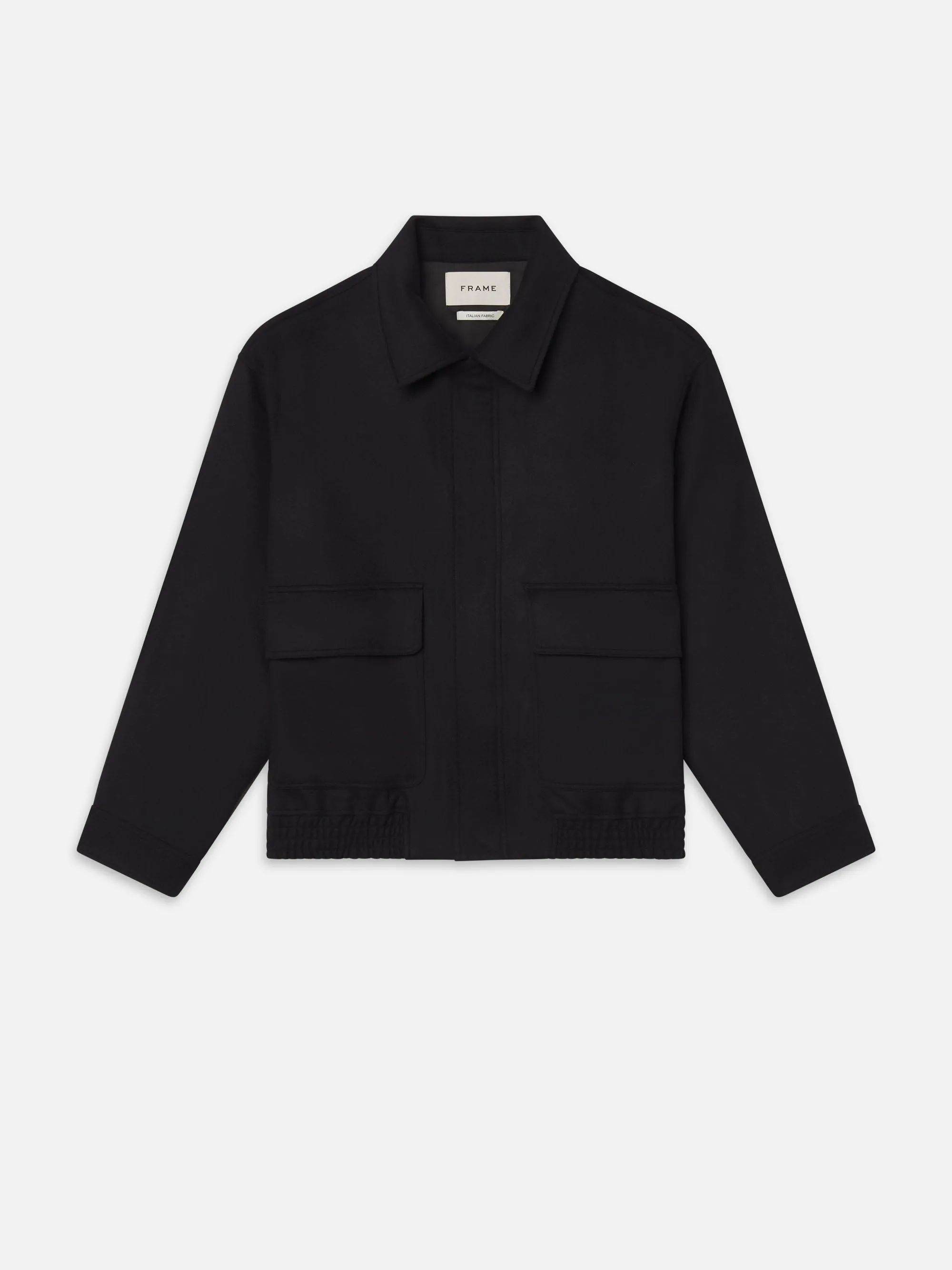 Wool Cashmere Blouson -- Black sold by Frame Denim