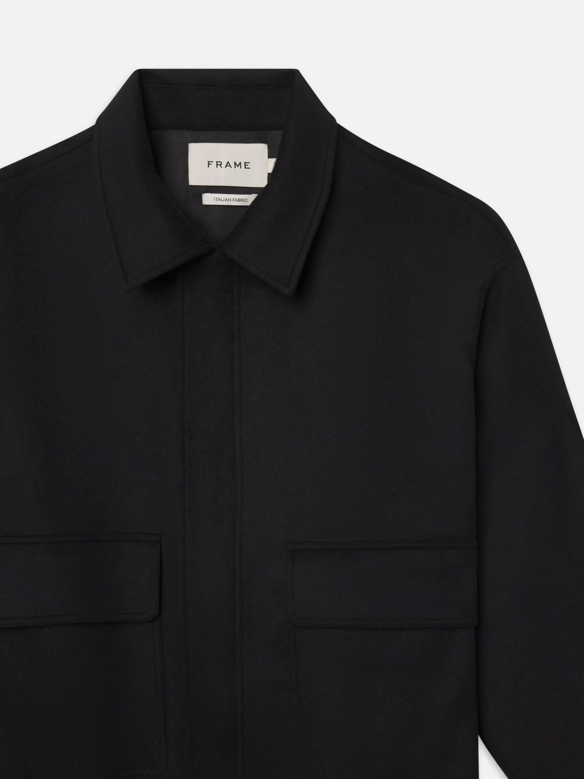 Wool Cashmere Blouson -- Black sold by Frame Denim product image thumbnail 2