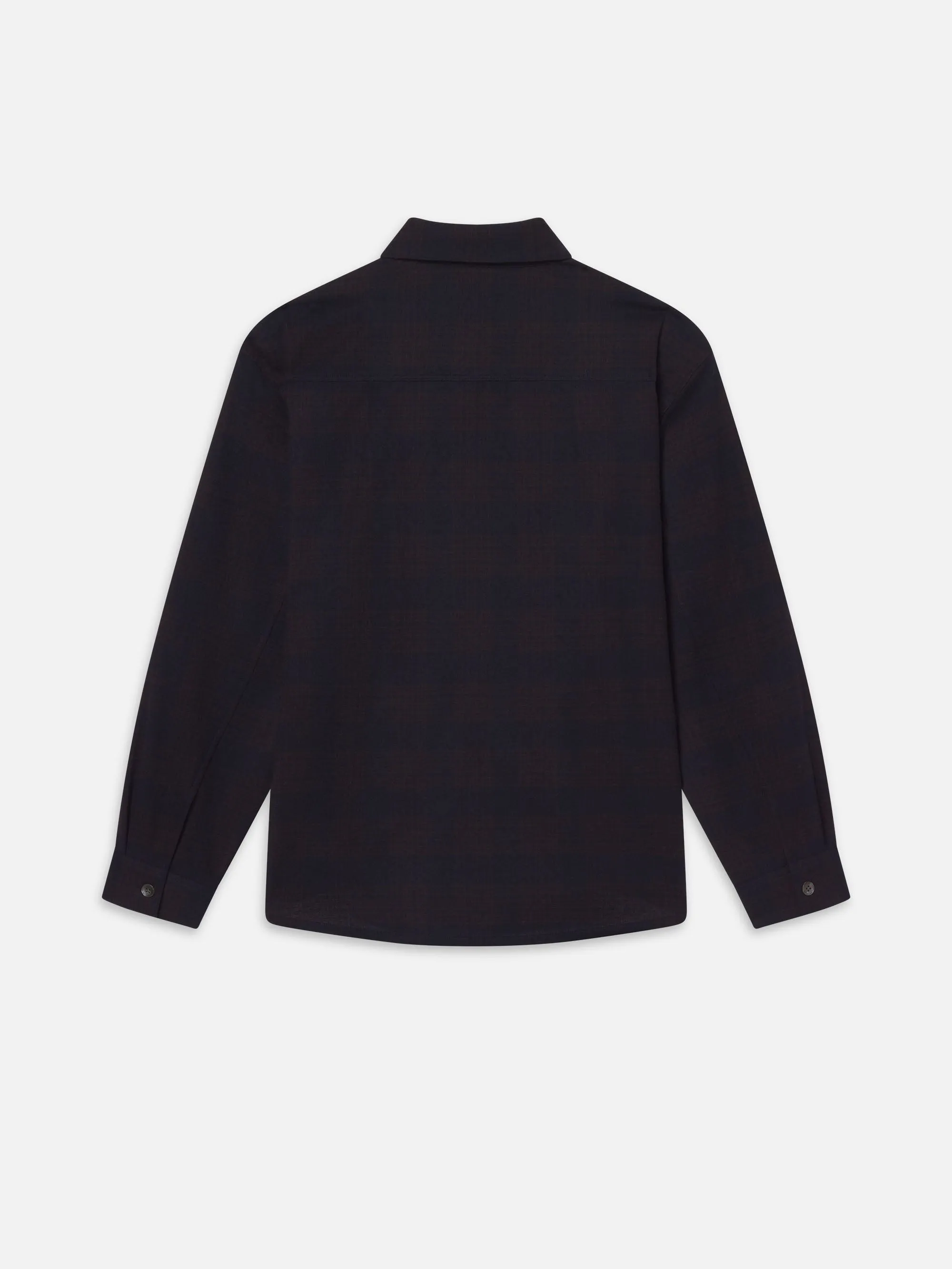 Wool Blend Plaid Shirt -- Navy Multi sold by Frame Denim product image thumbnail 3