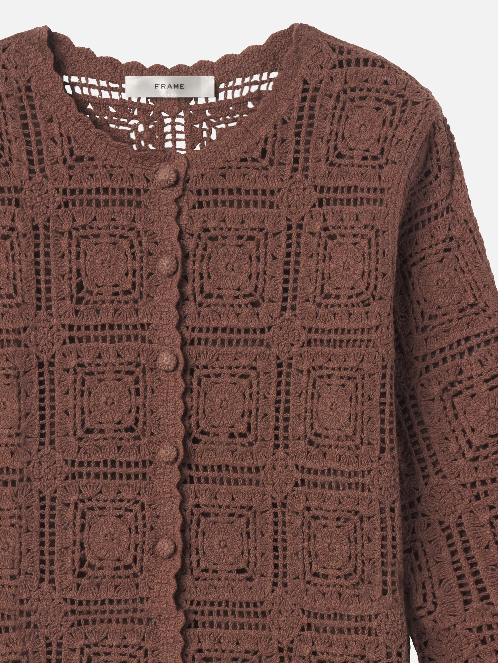 The Crochet Cardi -- Caramel sold by Frame Denim product image thumbnail 2
