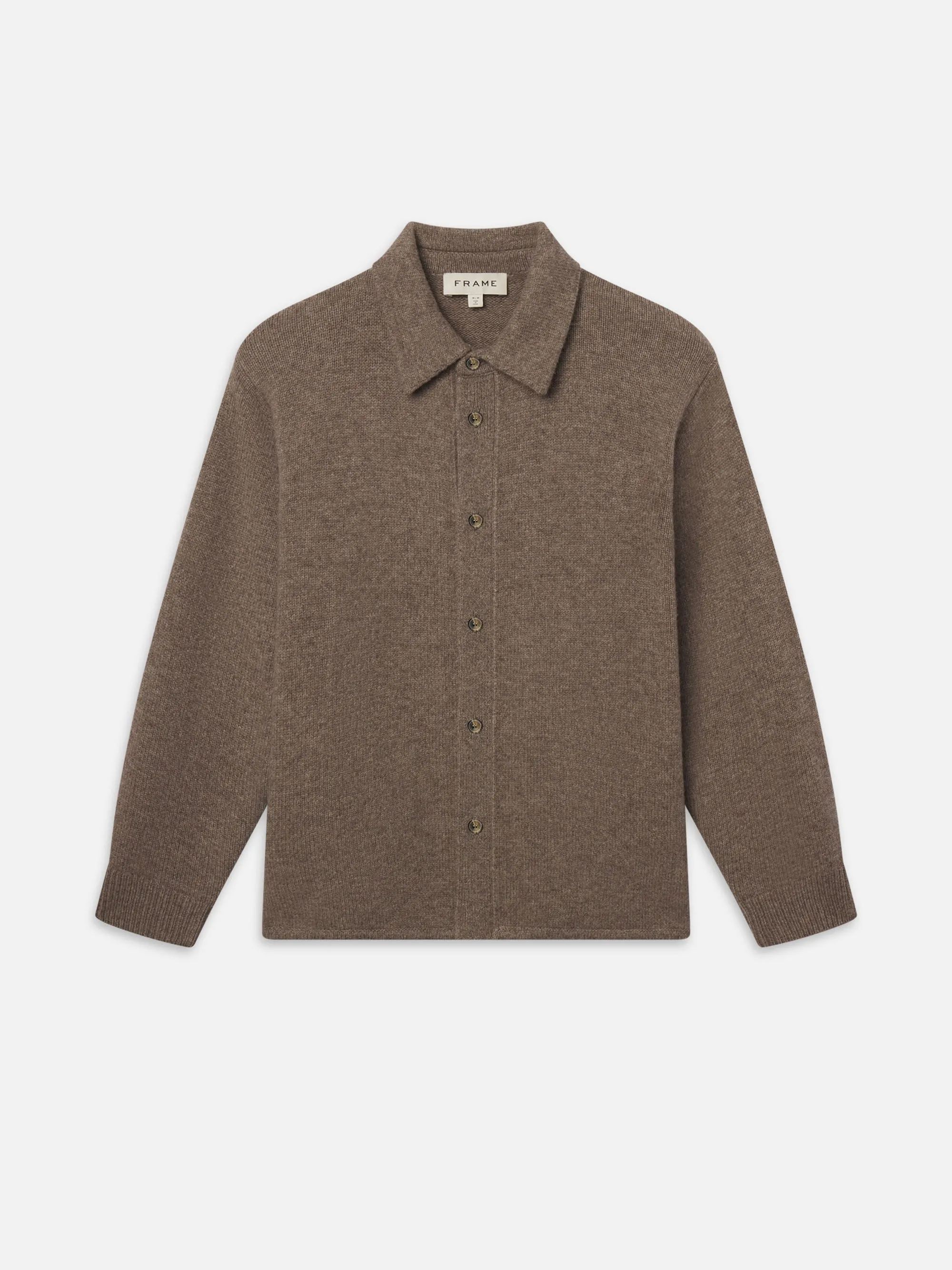 Long Sleeve Shirt Sweater -- Dark Taupe sold by Frame Denim