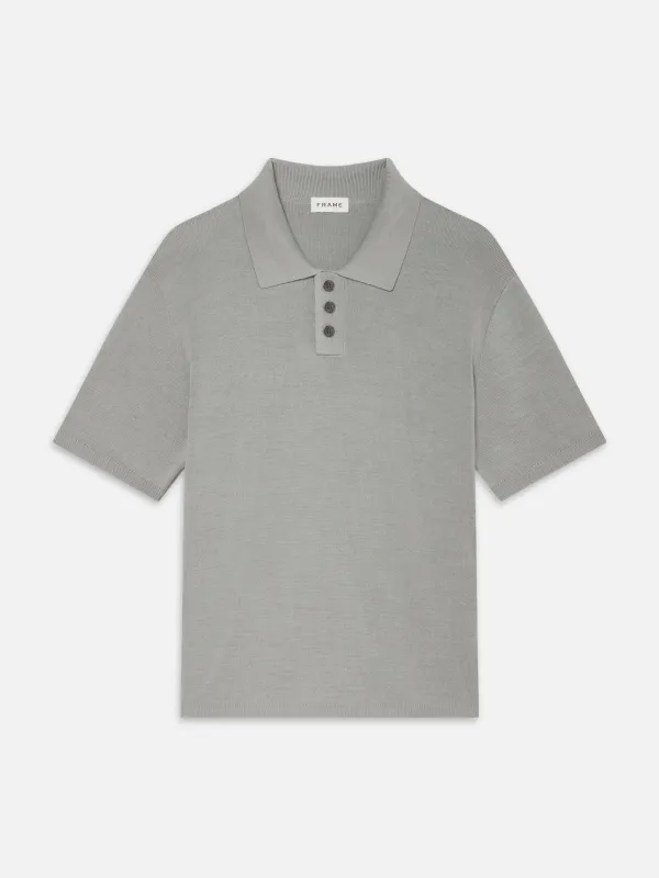 Cotton Silk Polo Sweater sold by Frame Denim