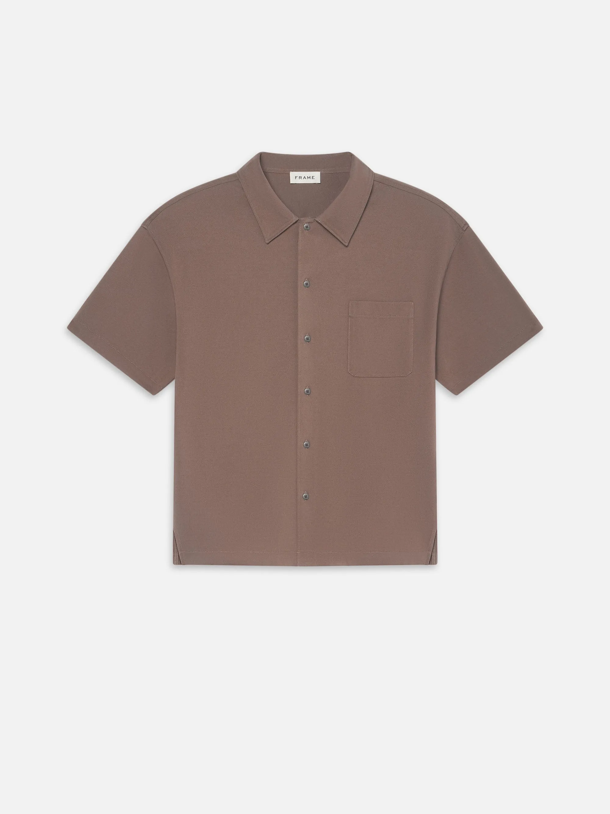 Light Pique Button Down Polo sold by Frame Denim