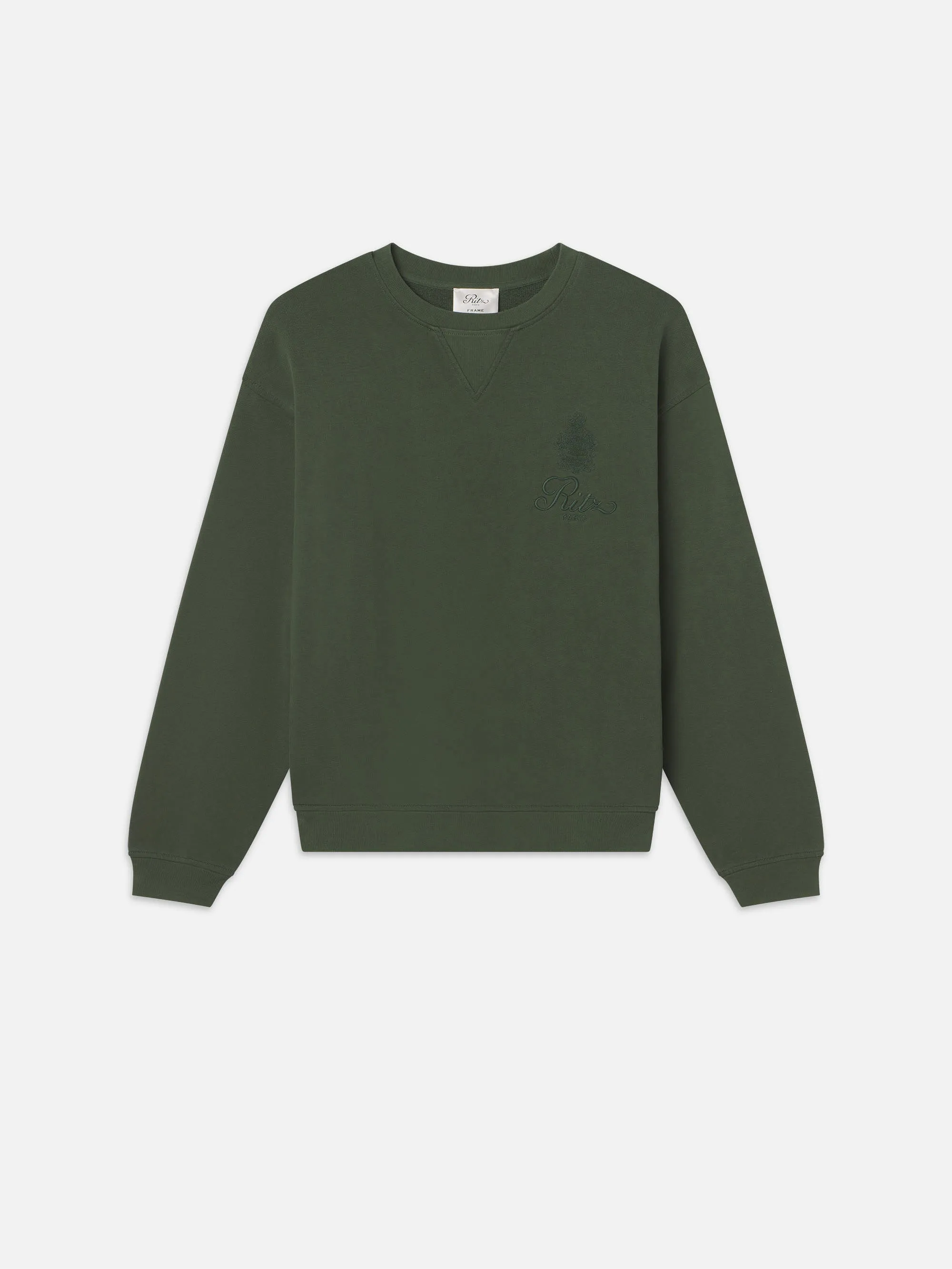 Ritz Unisex Tonal Logo Crewneck sold by Frame Denim product image thumbnail 2