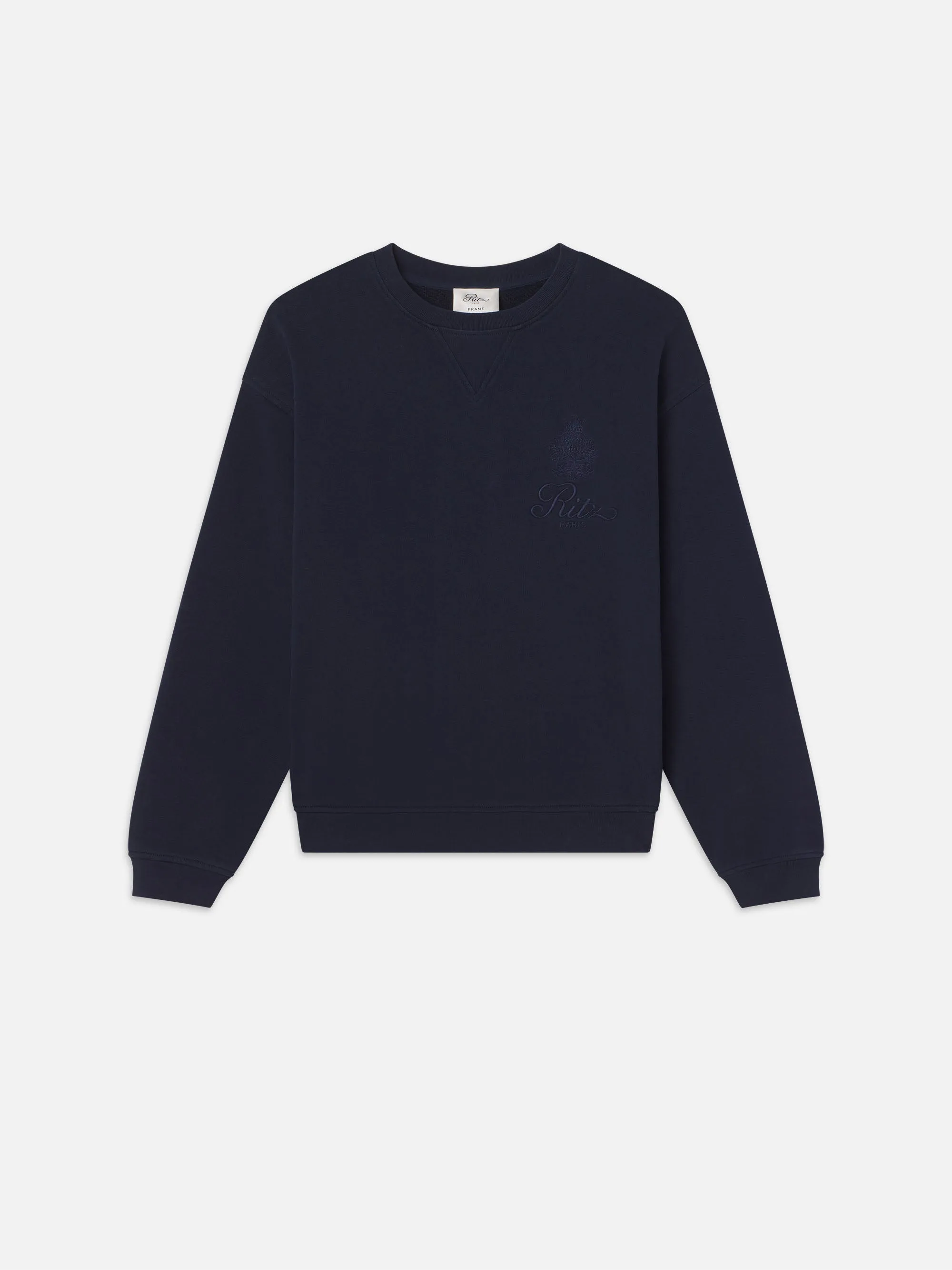 Ritz Unisex Tonal Logo Crewneck sold by Frame Denim product image thumbnail 3