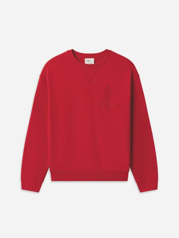 Ritz Unisex Tonal Logo Crewneck made by Frame Denim
