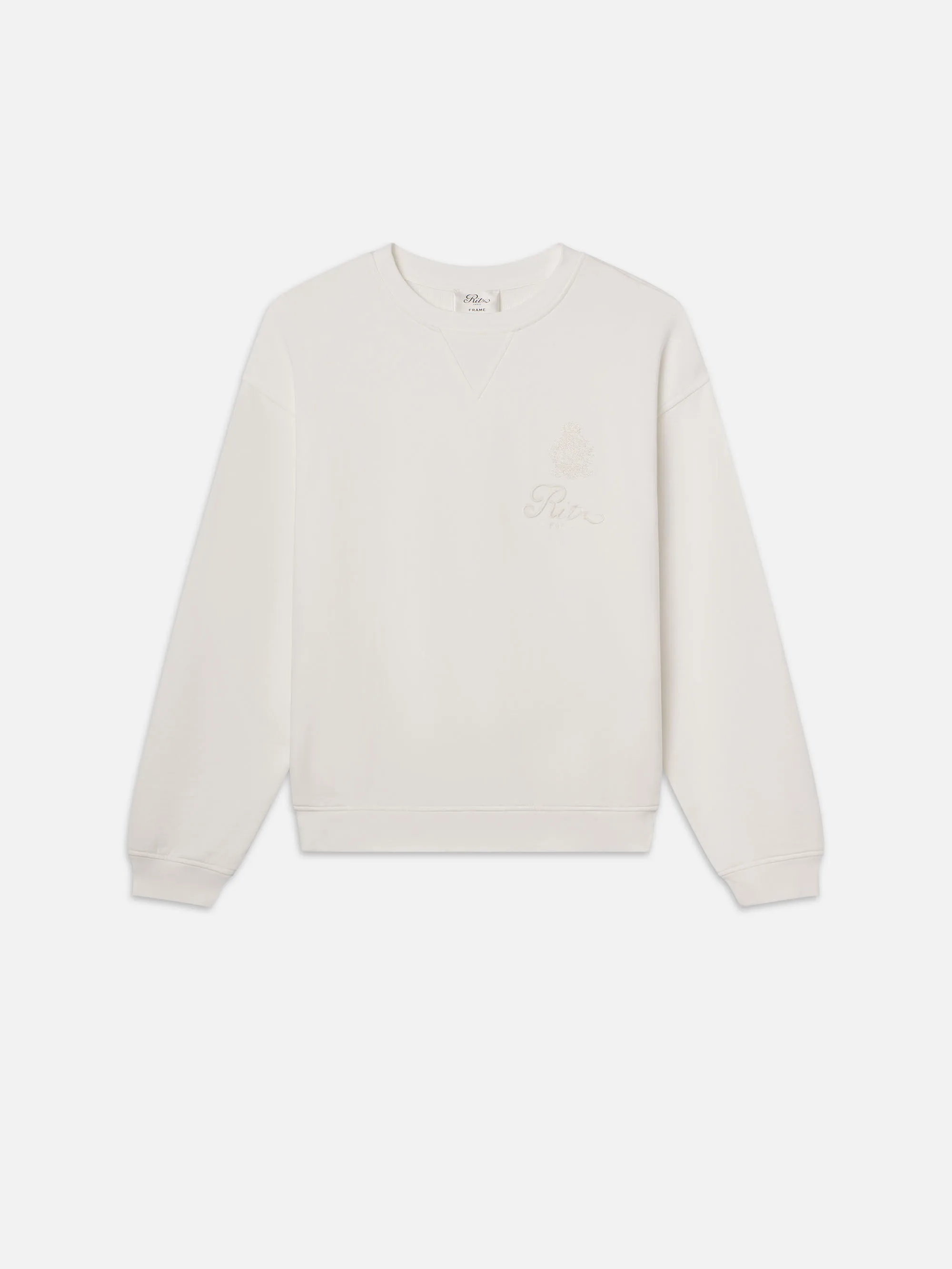 Ritz Unisex Tonal Logo Crewneck sold by Frame Denim product image thumbnail 4