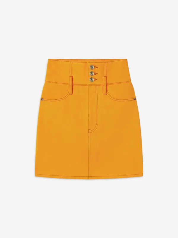 The Corset Mini Skirt sold by Frame Denim