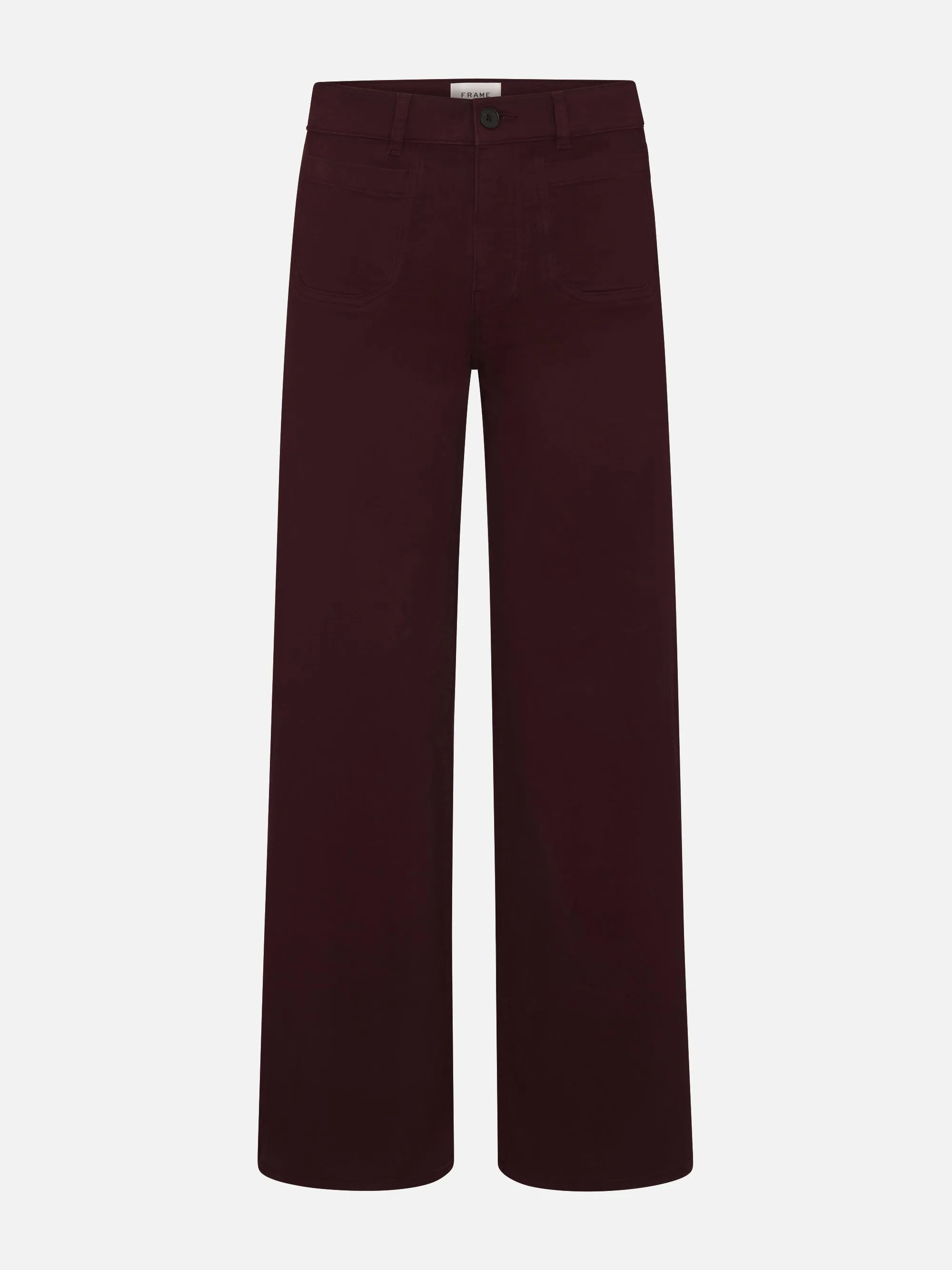 Le Slim Palazzo Modernist Pocket -- Cabernet sold by Frame Denim