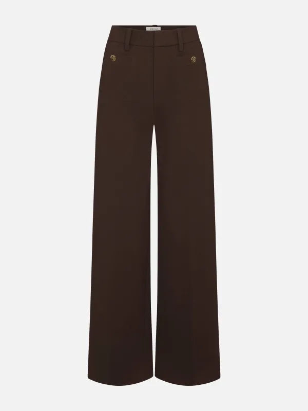 The Slim Palazzo Trouser -- Americano sold by Frame Denim