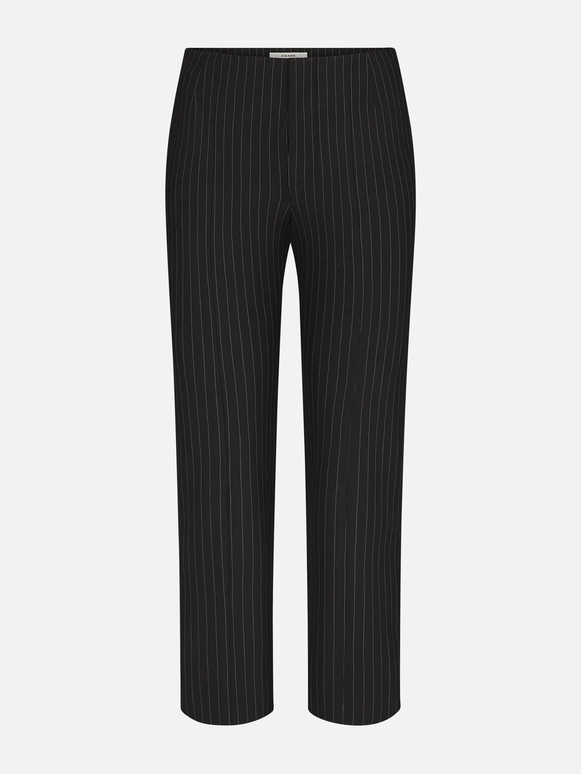 The Sleek Trouser -- Black Pinstripe sold by Frame Denim