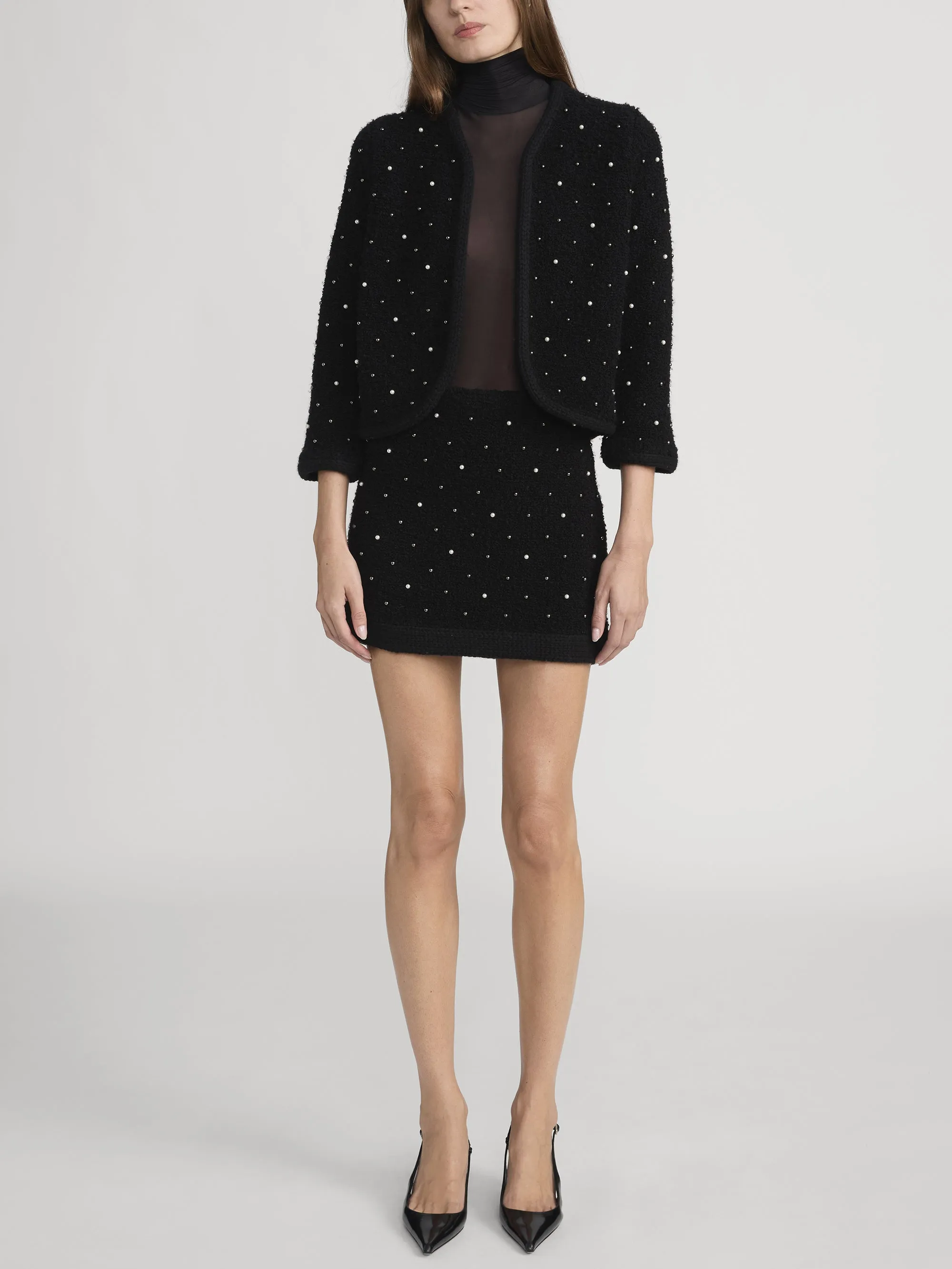 The Embellished Skirt -- Black sold by Frame Denim product image thumbnail 2