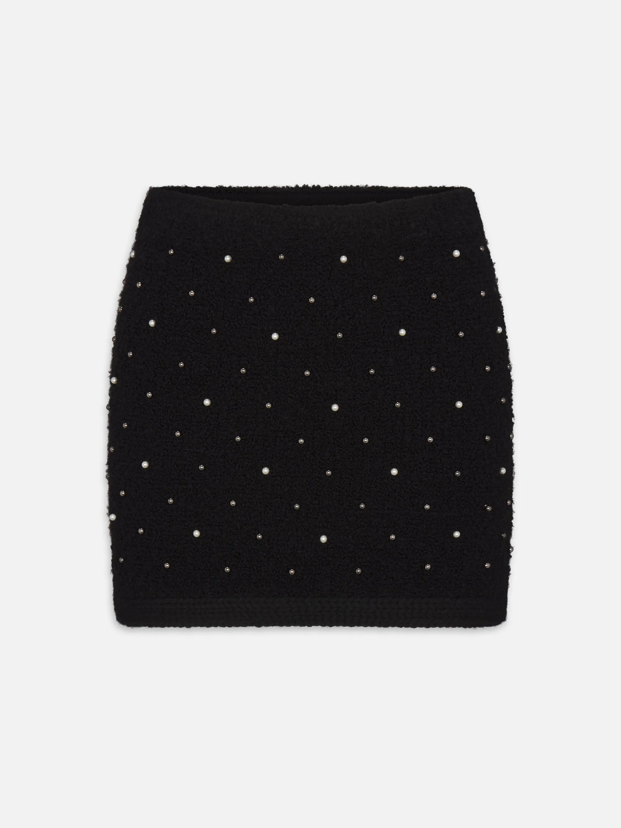 The Embellished Skirt -- Black sold by Frame Denim