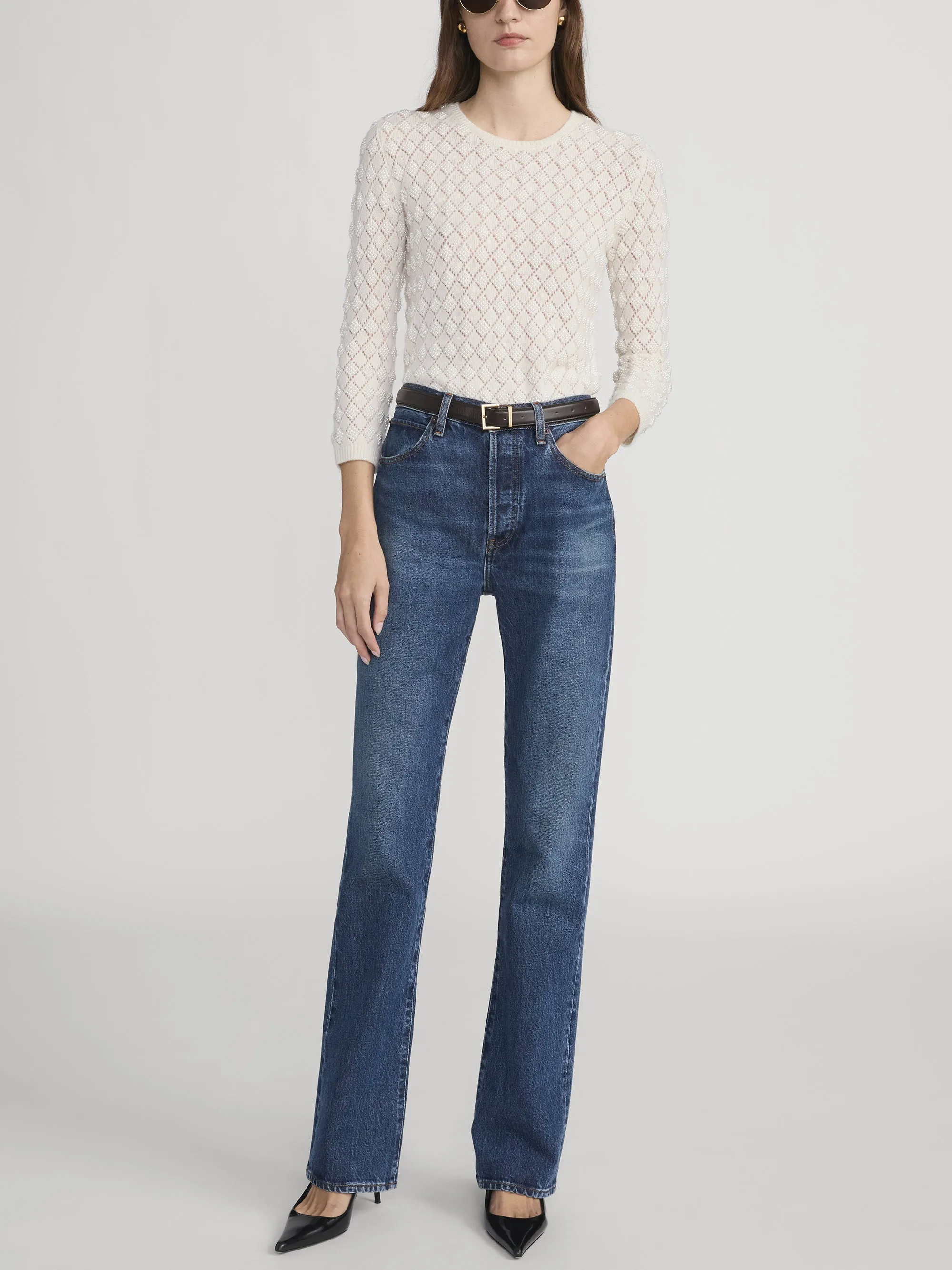 The Pearl Sweater -- Cream sold by Frame Denim product image thumbnail 2