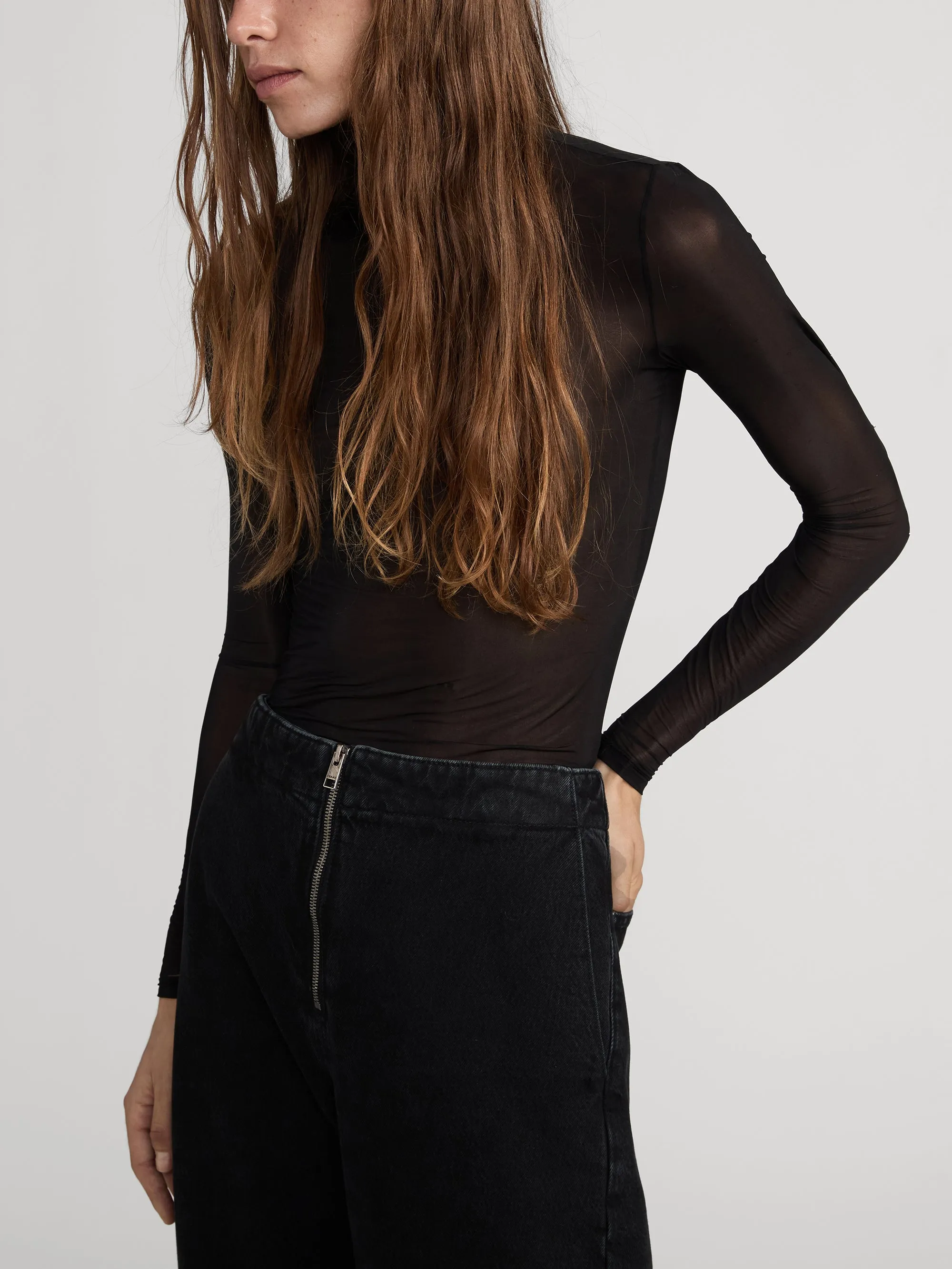 The Hosiery Turtleneck -- Black sold by Frame Denim product image thumbnail 5