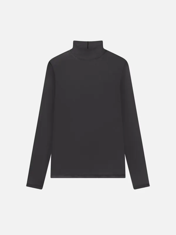The Hosiery Turtleneck -- Black sold by Frame Denim