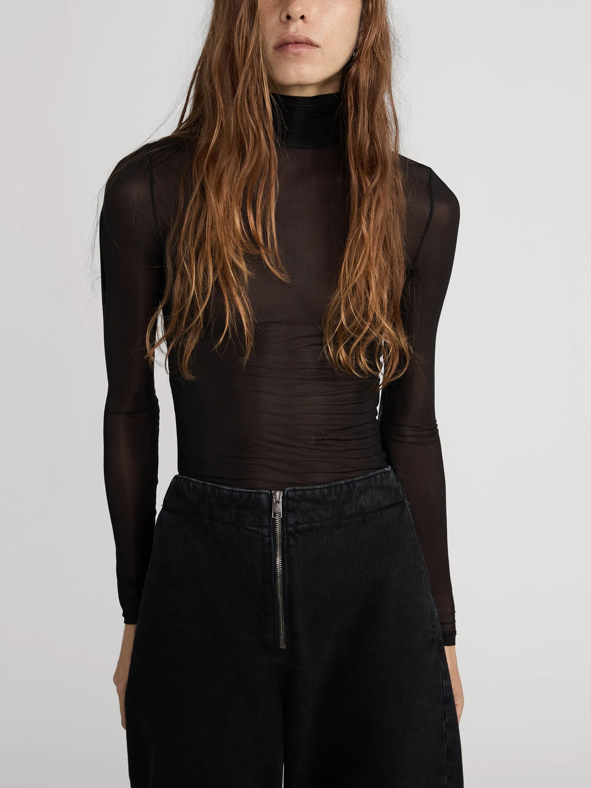 The Hosiery Turtleneck -- Black sold by Frame Denim product image thumbnail 3
