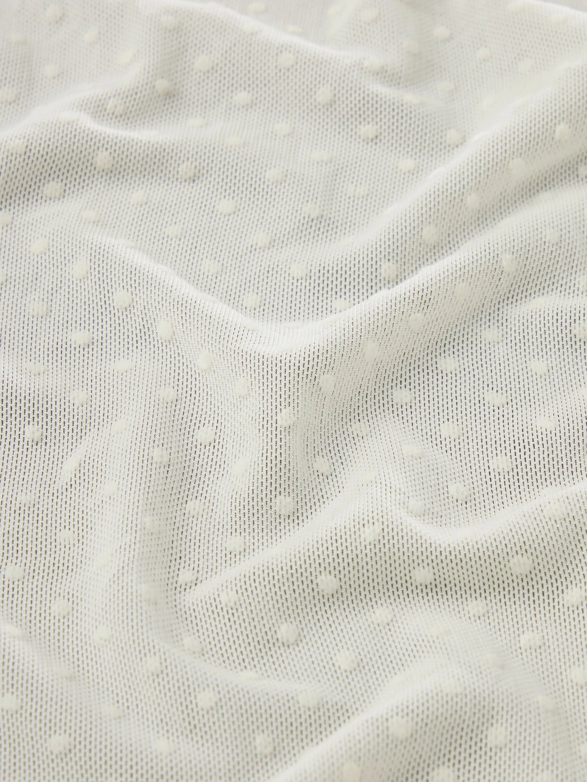 The Mesh Polka Dot Top -- Cream sold by Frame Denim product image thumbnail 4