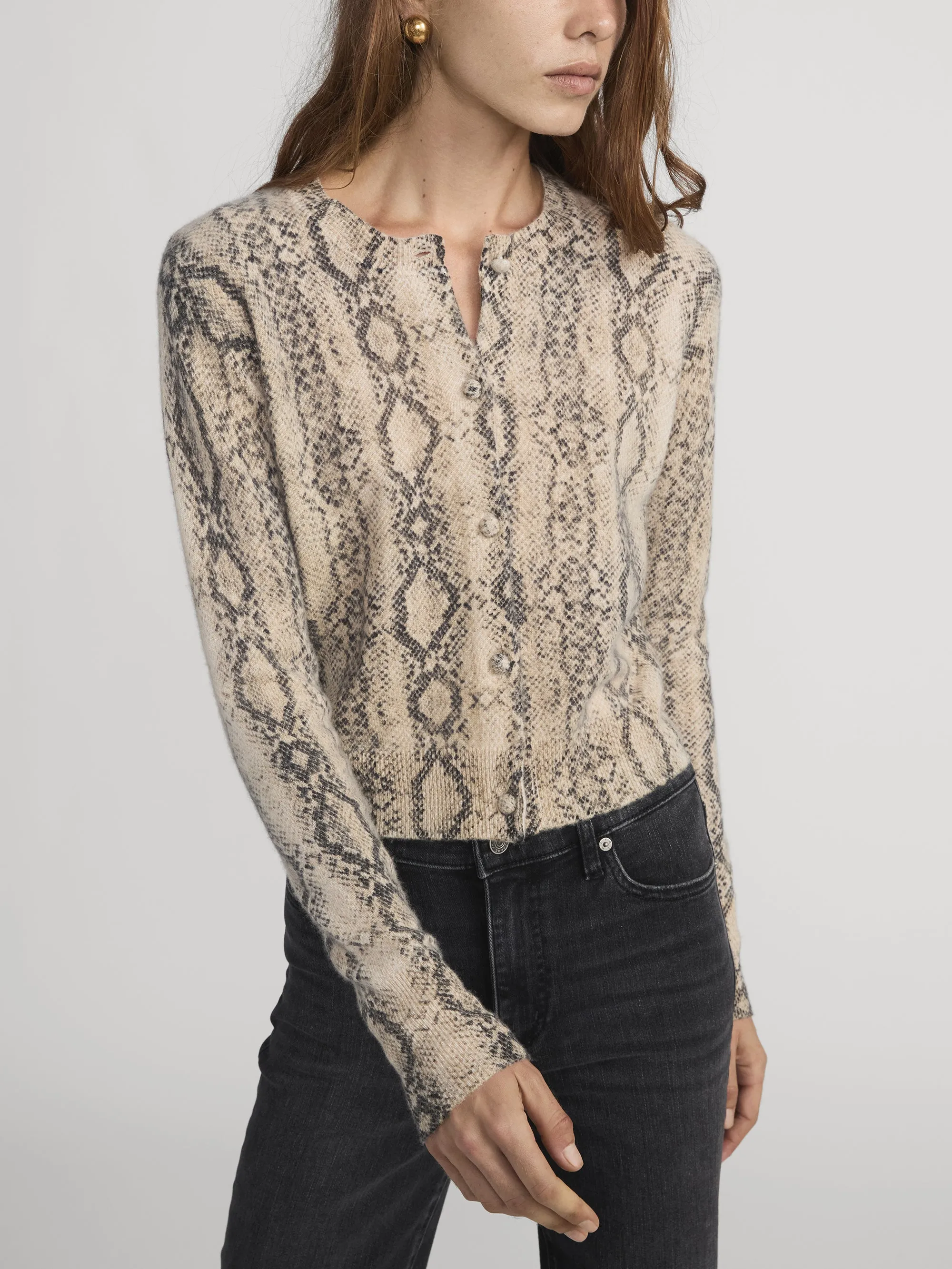 The Cashmere Cardi -- Camel Multi sold by Frame Denim product image thumbnail 5