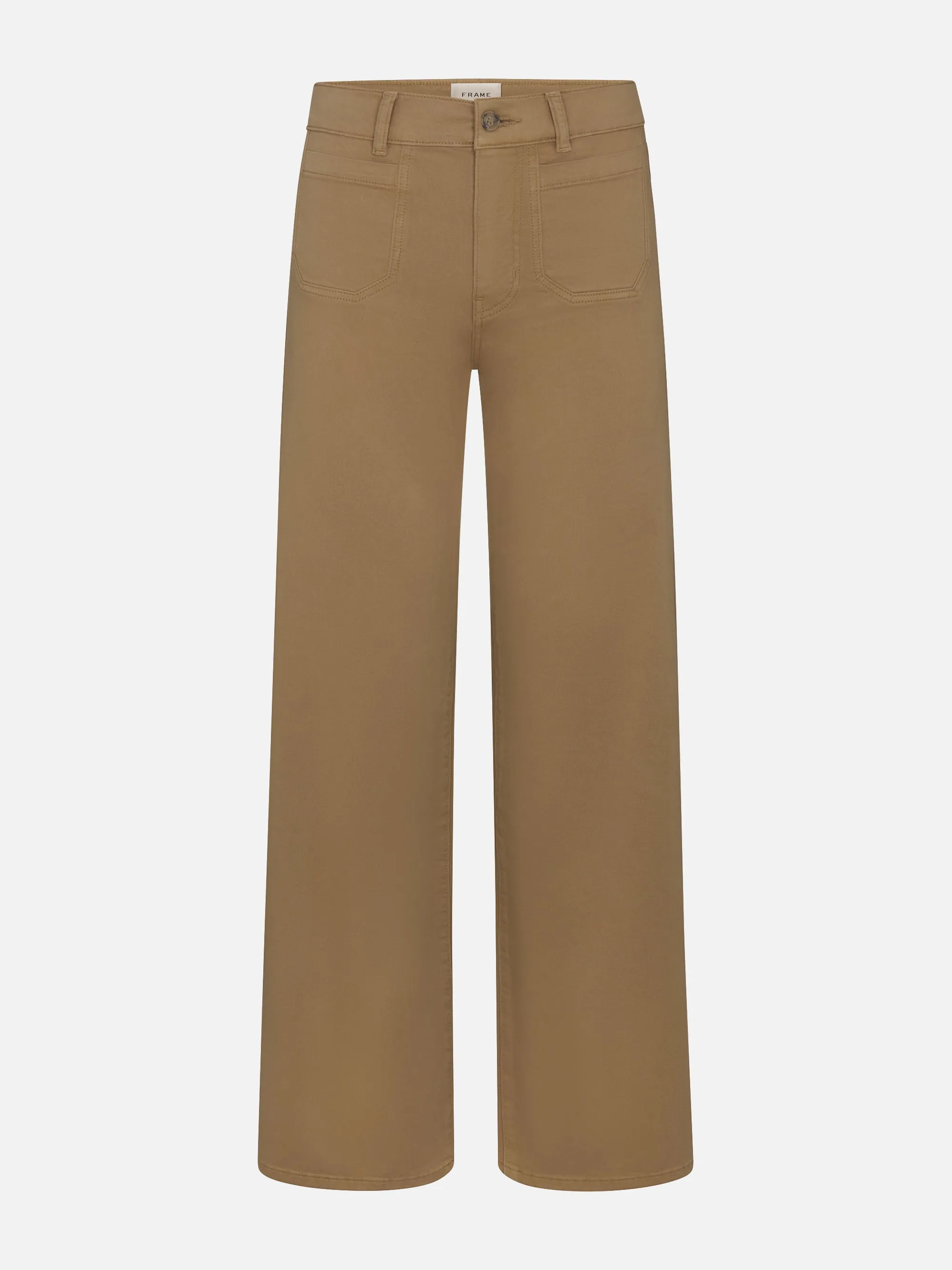 Le Slim Palazzo Modernist Pocket -- Khaki sold by Frame Denim