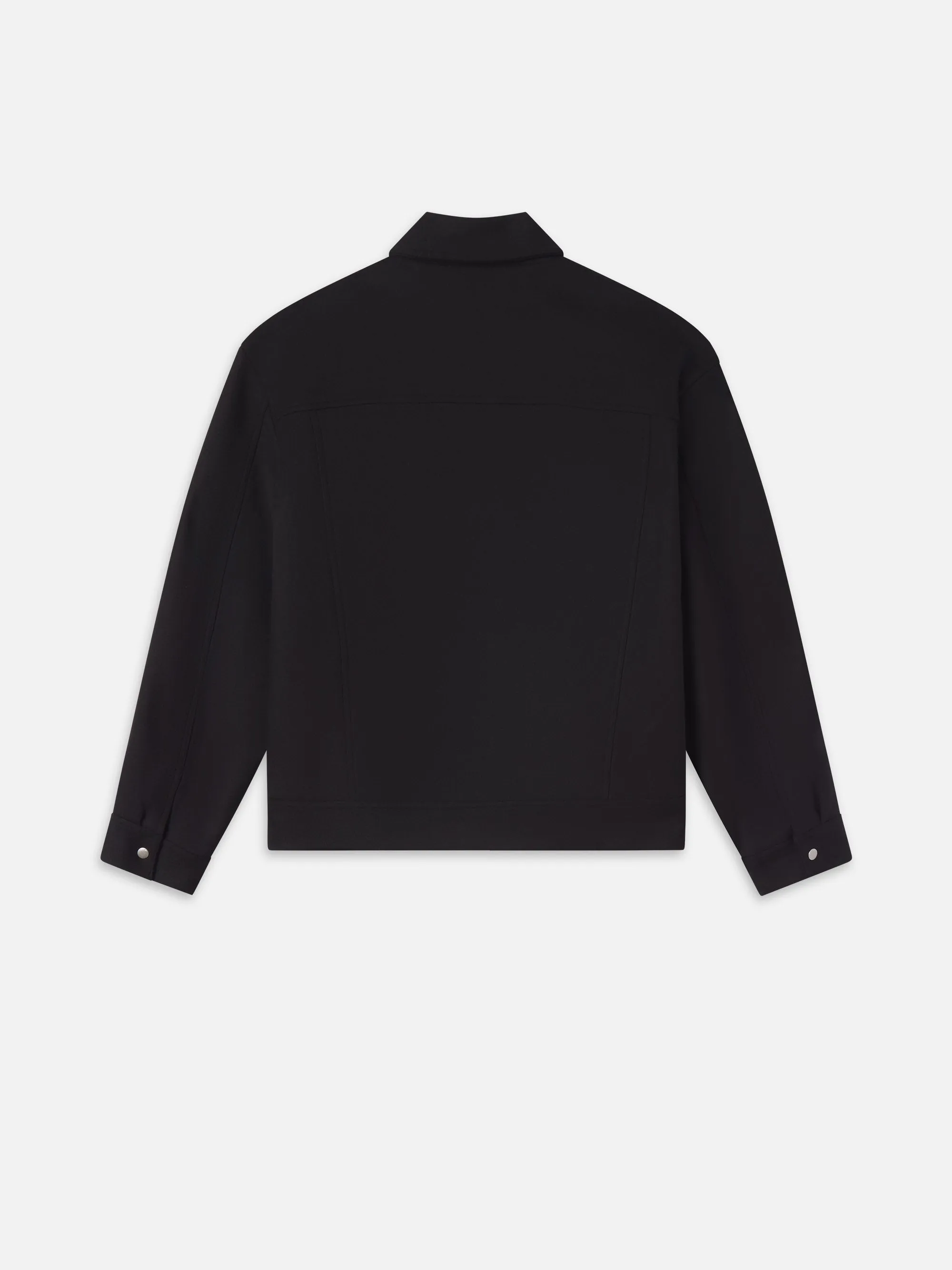 Wool Trucker Jacket -- Black sold by Frame Denim product image thumbnail 3