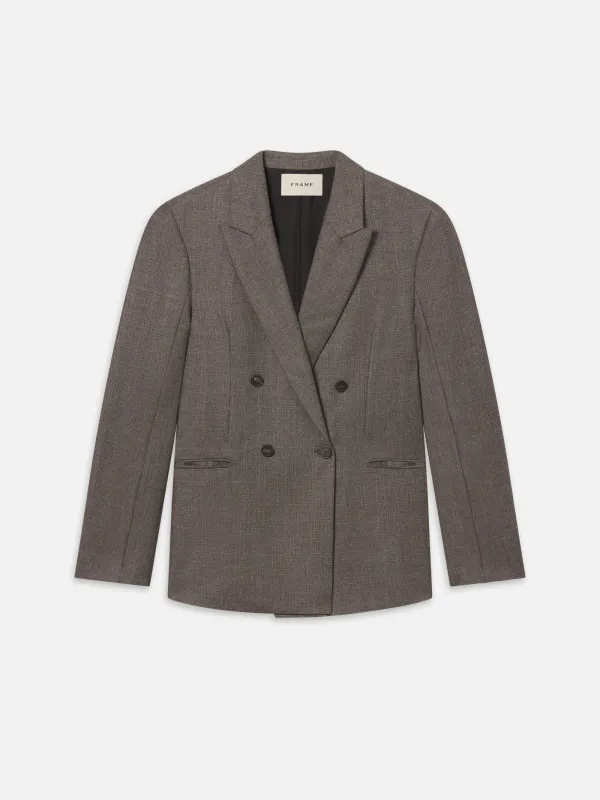 Double Breasted Blazer -- Light Taupe sold by Frame Denim
