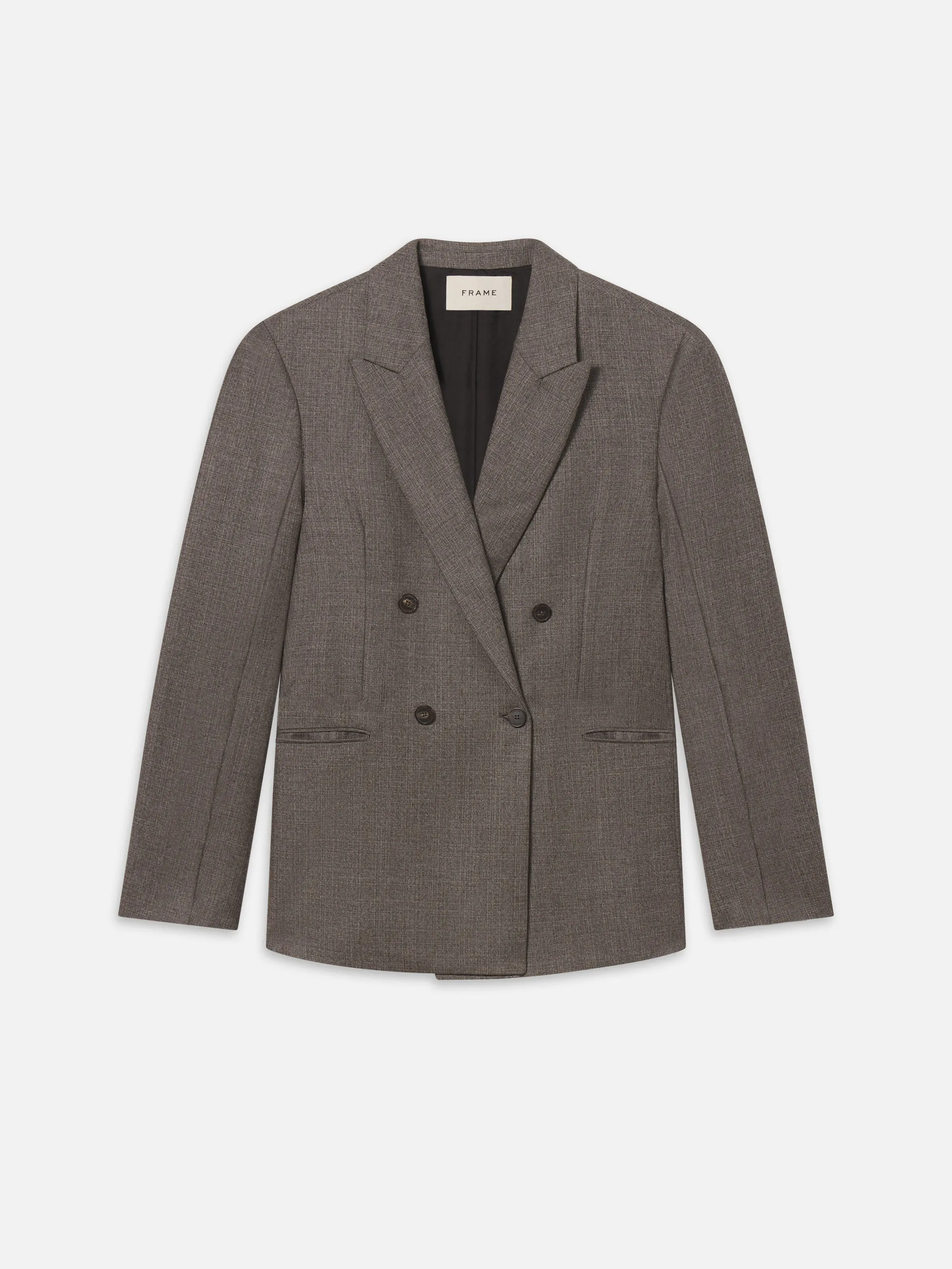 Double Breasted Blazer -- Light Taupe sold by Frame Denim