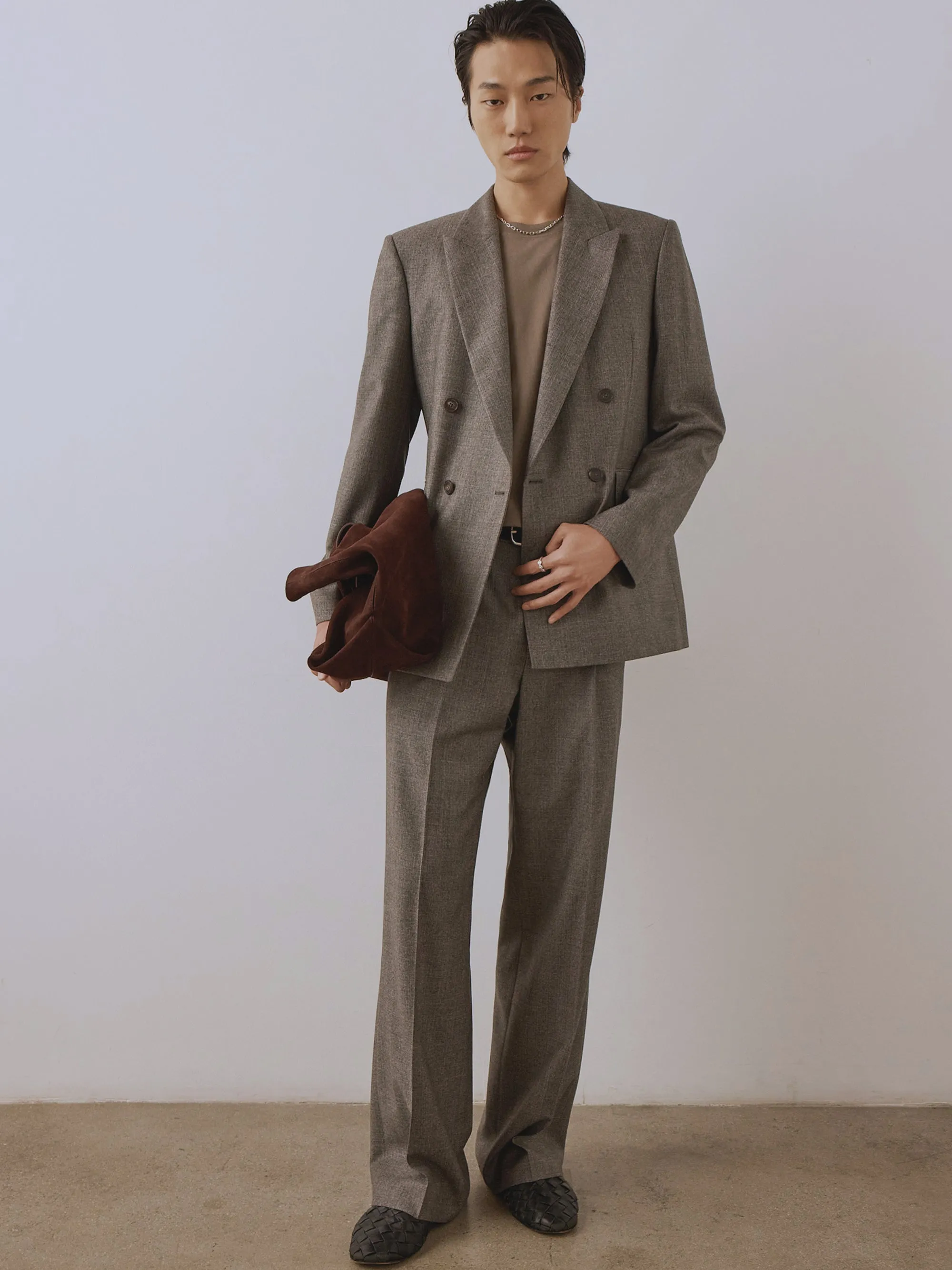 Double Breasted Blazer -- Light Taupe sold by Frame Denim product image thumbnail 5