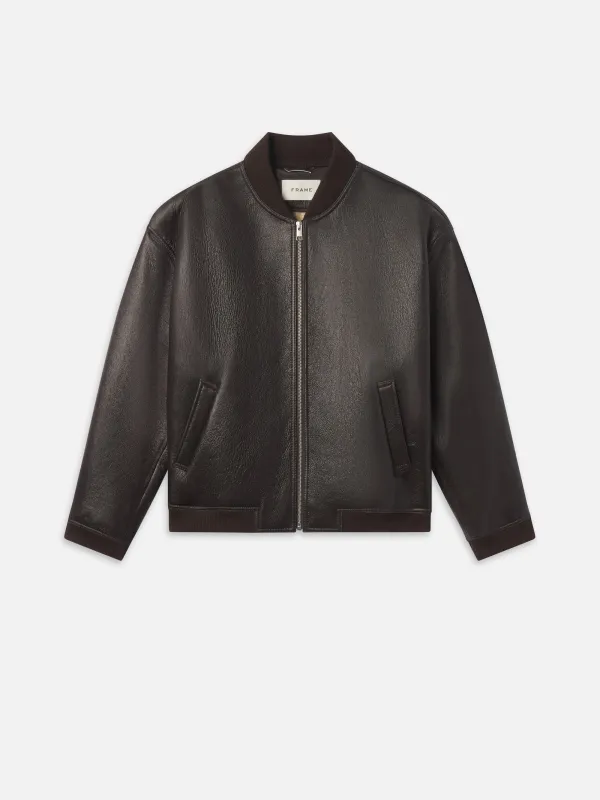 Shearling Bomber -- Dark Brown sold by Frame Denim