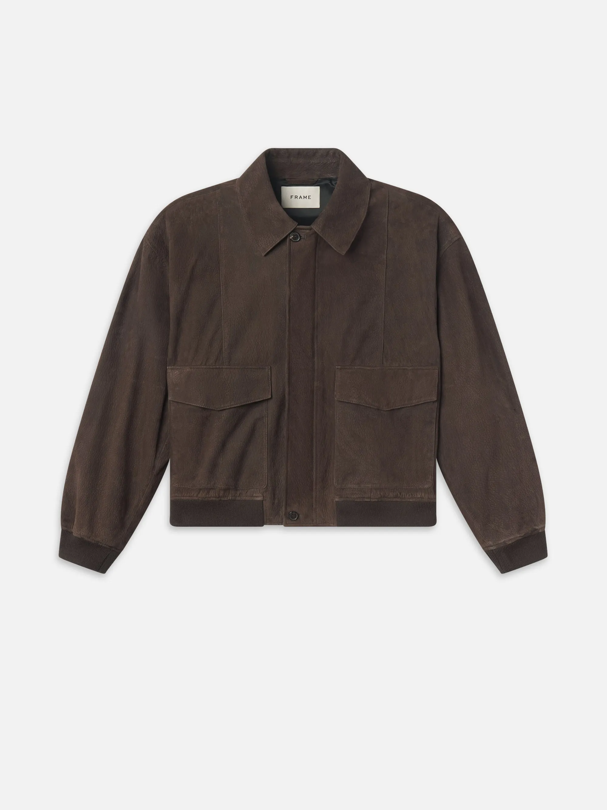 Retro Leather Jacket -- Dark Brown sold by Frame Denim