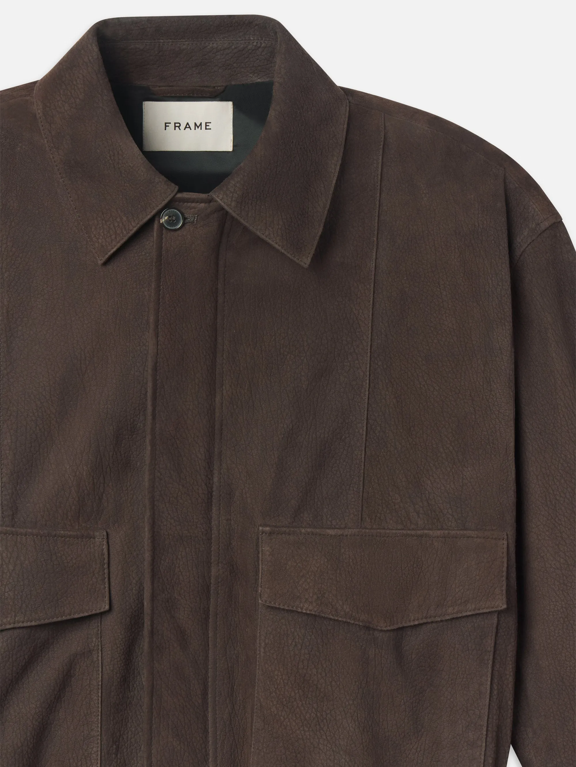 Retro Leather Jacket -- Dark Brown sold by Frame Denim product image thumbnail 2