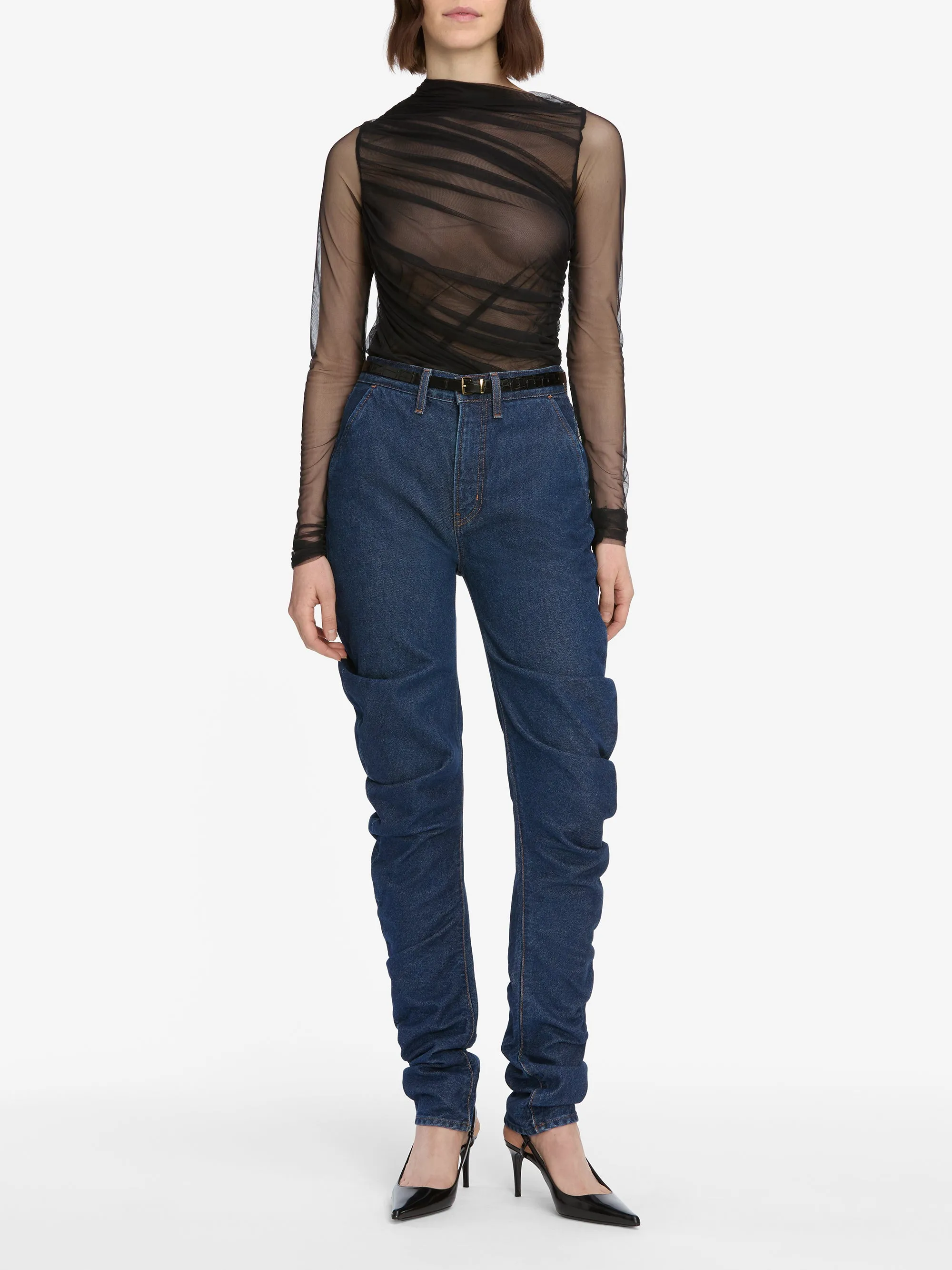 The Draped Top -- Black sold by Frame Denim product image thumbnail 2