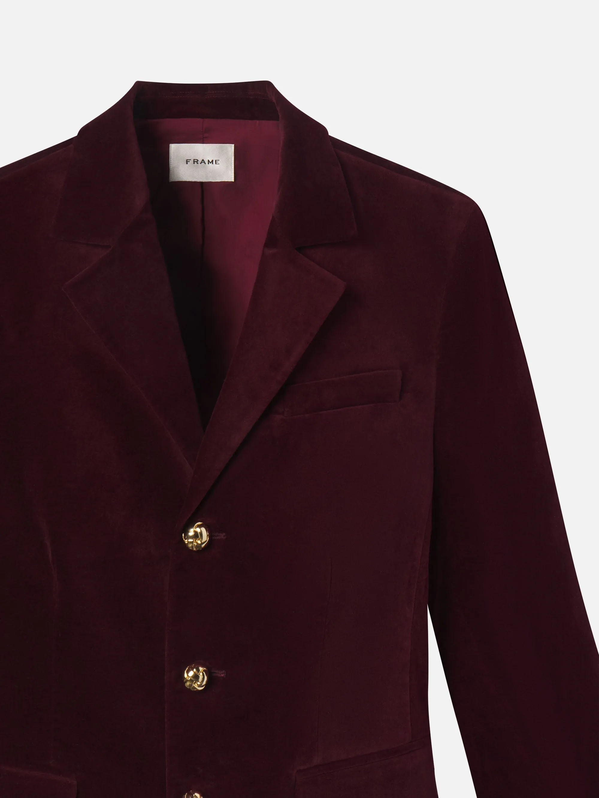 The Velvet Smart Blazer -- Cabernet sold by Frame Denim product image thumbnail 2