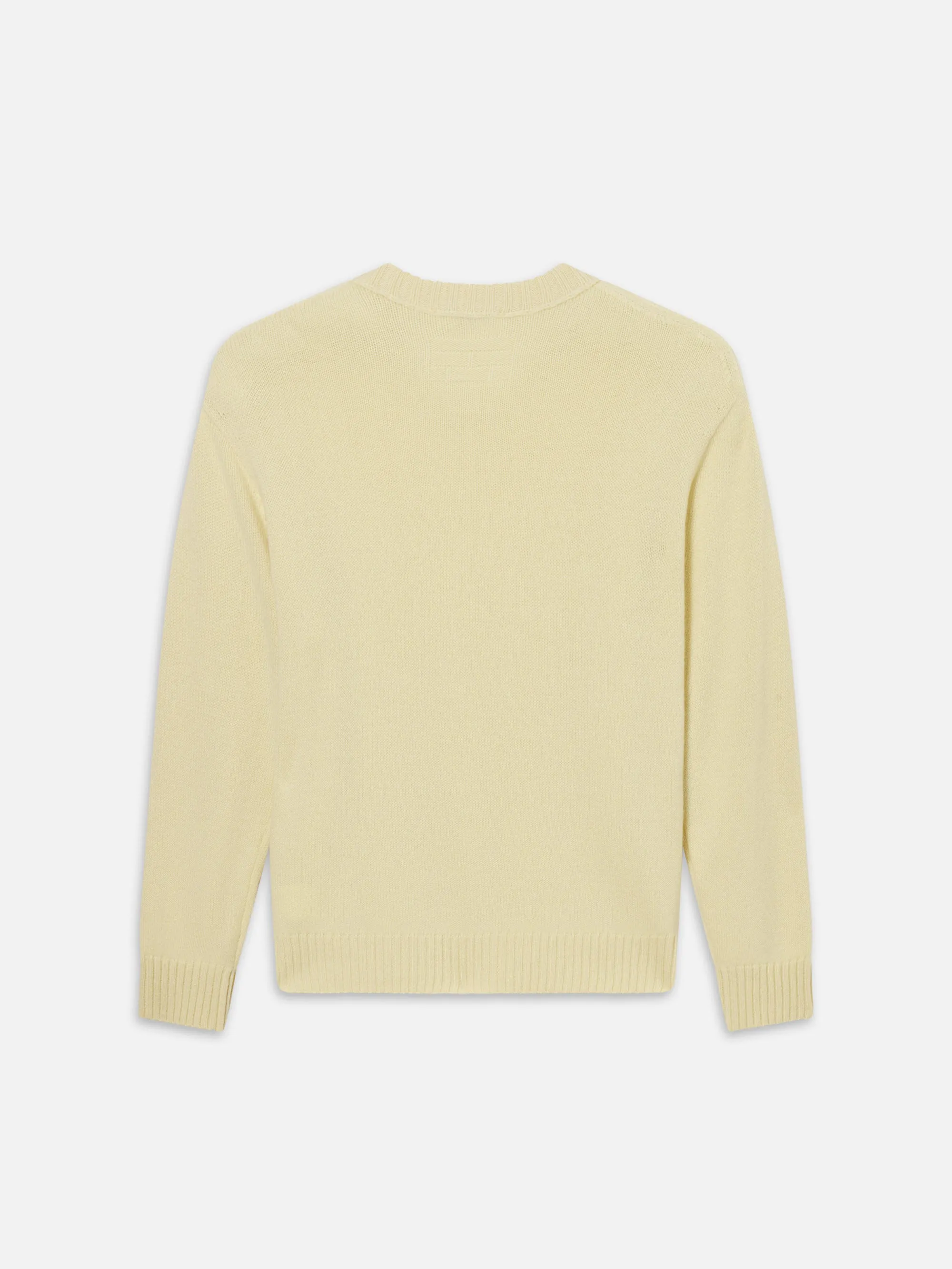 Cashmere Crewneck Sweater -- Pale Yellow sold by Frame Denim product image thumbnail 3