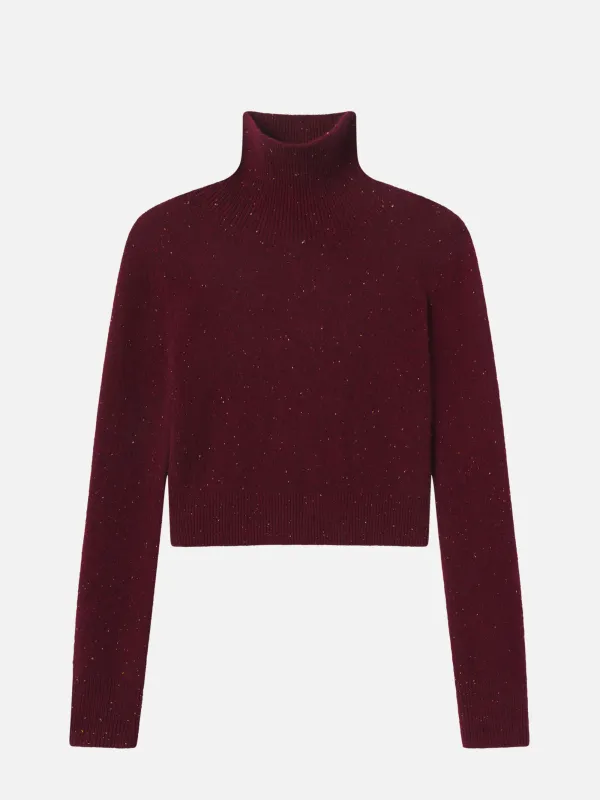 The Cashmere Fleck Turtleneck -- Pinot sold by Frame Denim