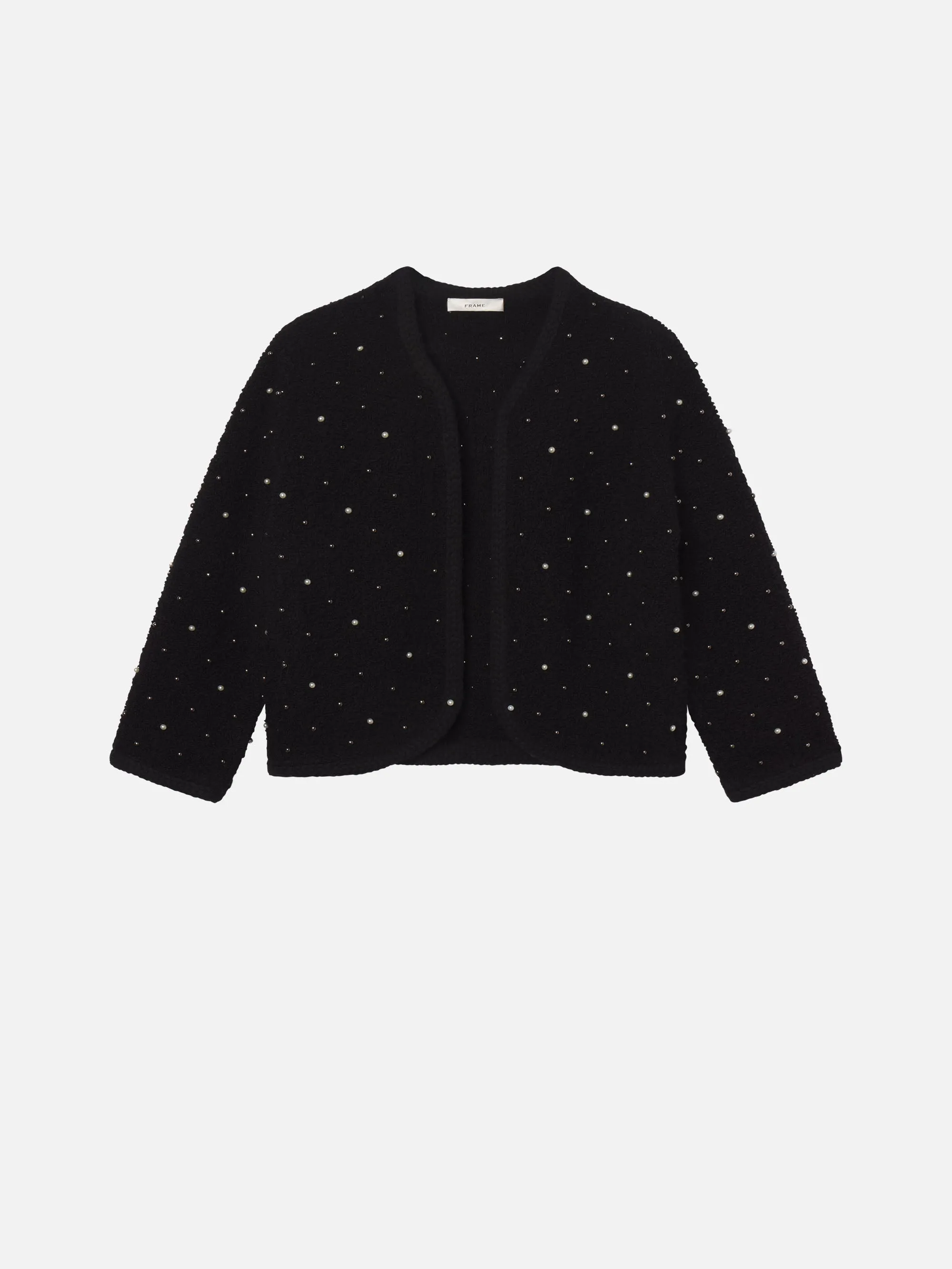 The Embellished Jacket -- Black sold by Frame Denim